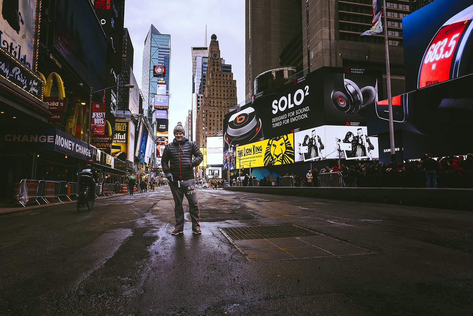 Absolute MD Chris Hodgen in Times Square, New York