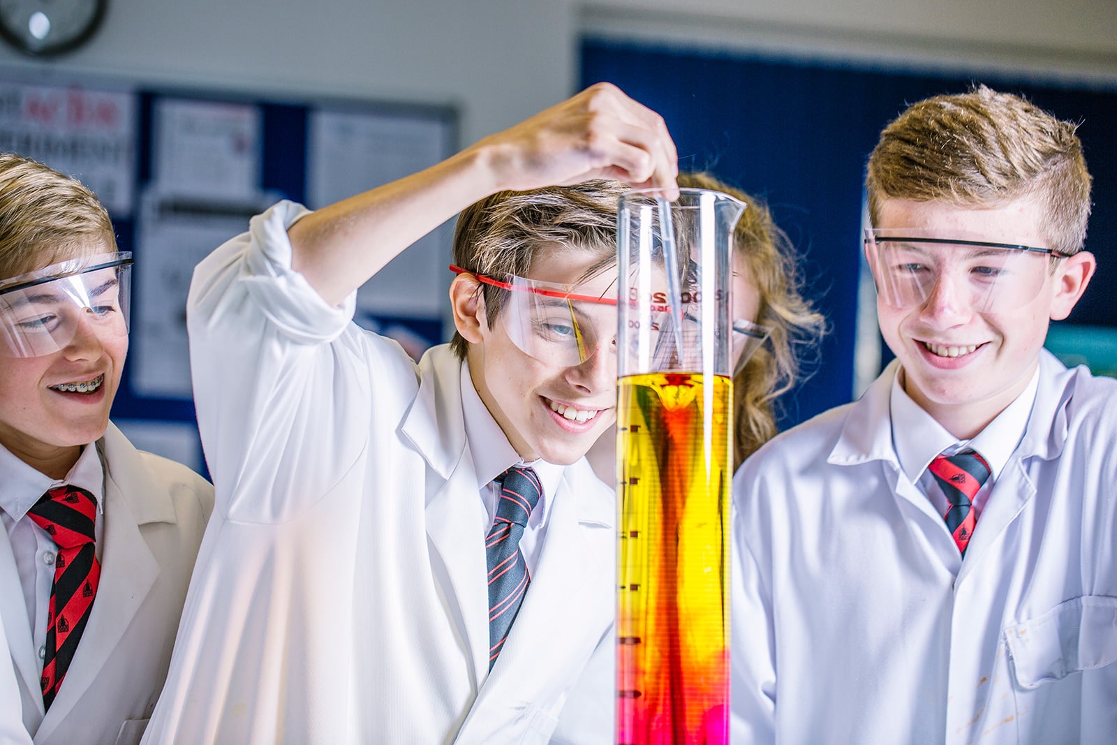 Giggleswick School Science Experiment Location photoshoot