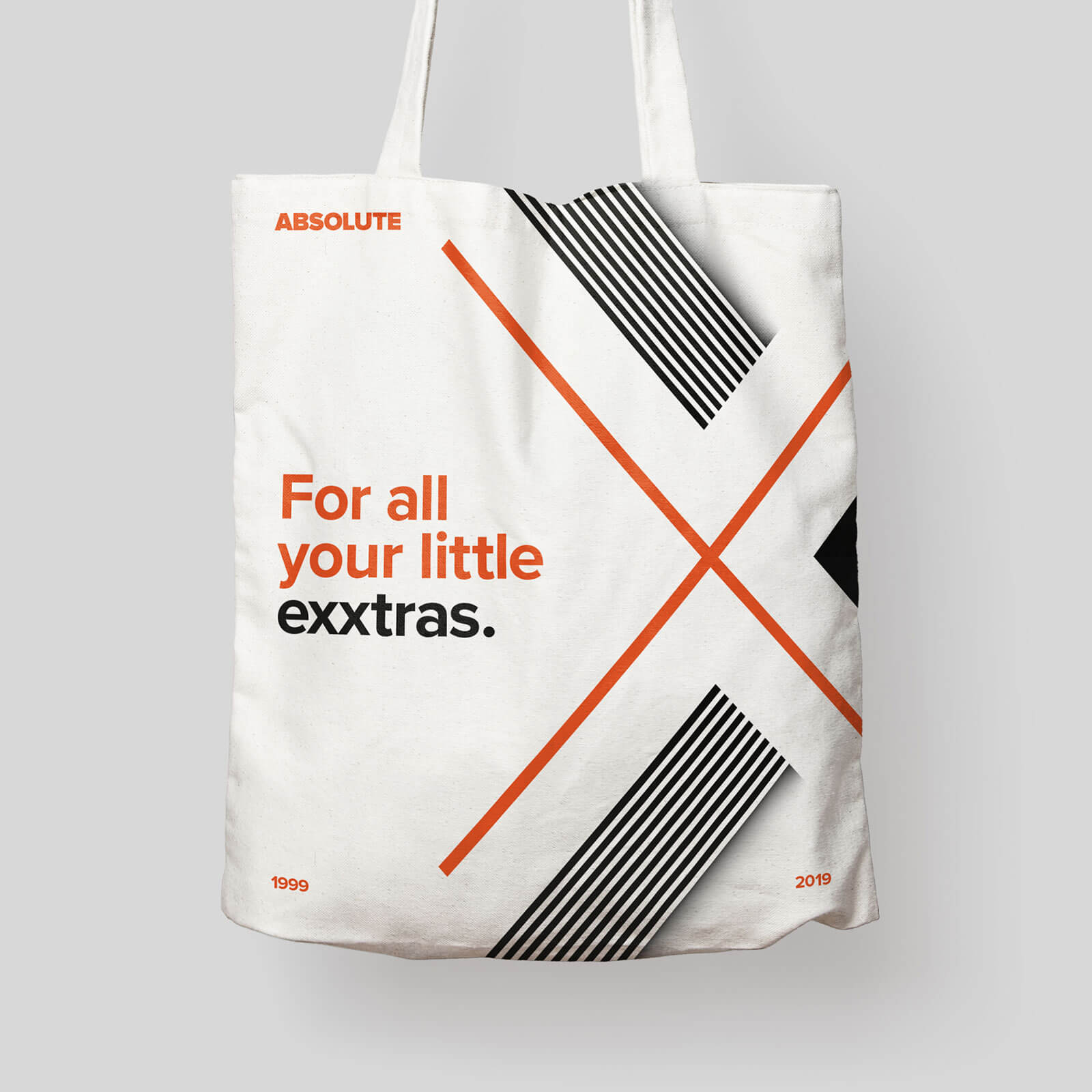 Campaign totebag created to help birthday party attendees carry their gin home