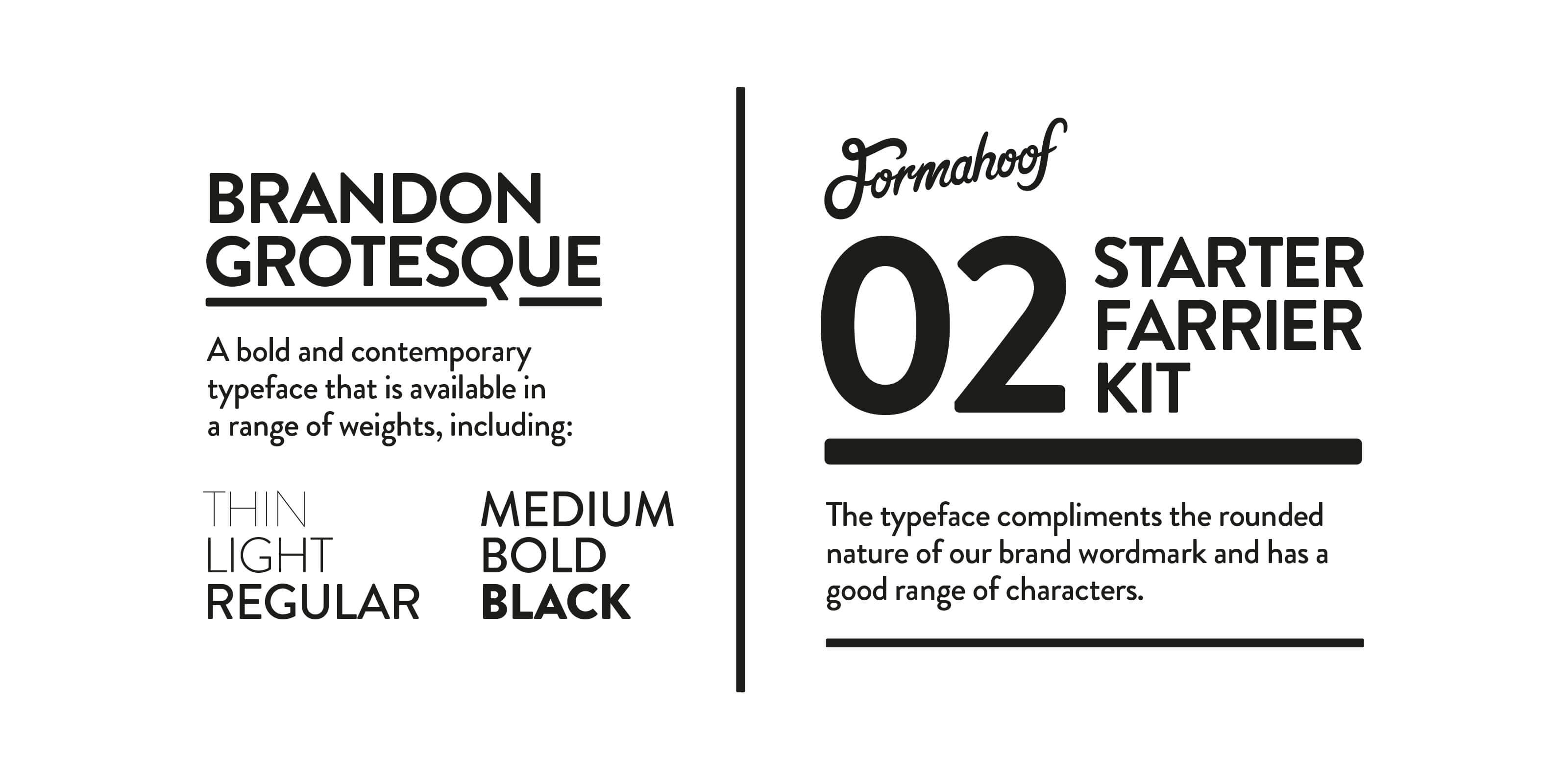 Brandon Grotesque - a bold and contemporary typeface