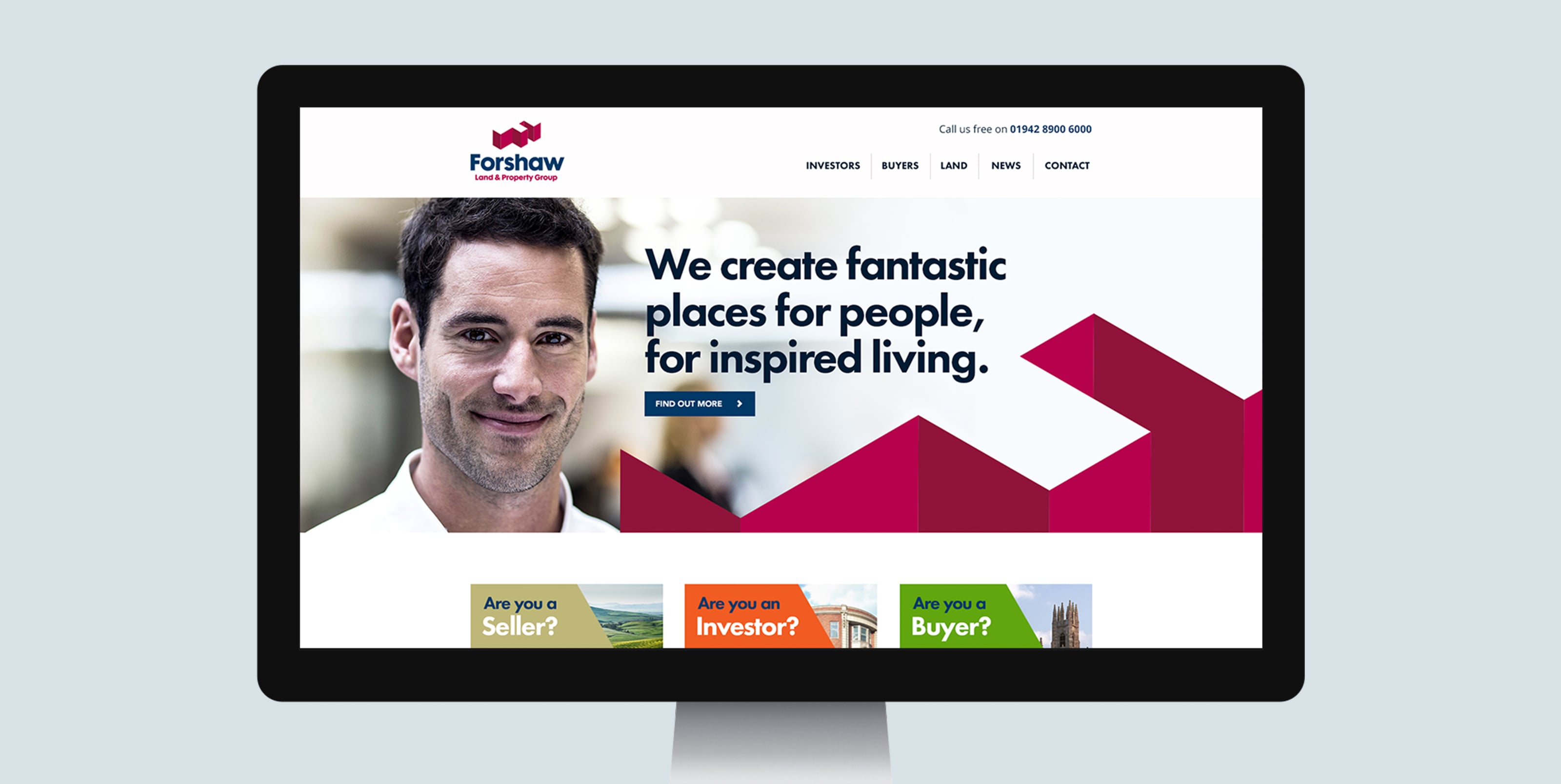 Absolute then designed their new website and built a bespoke CMS