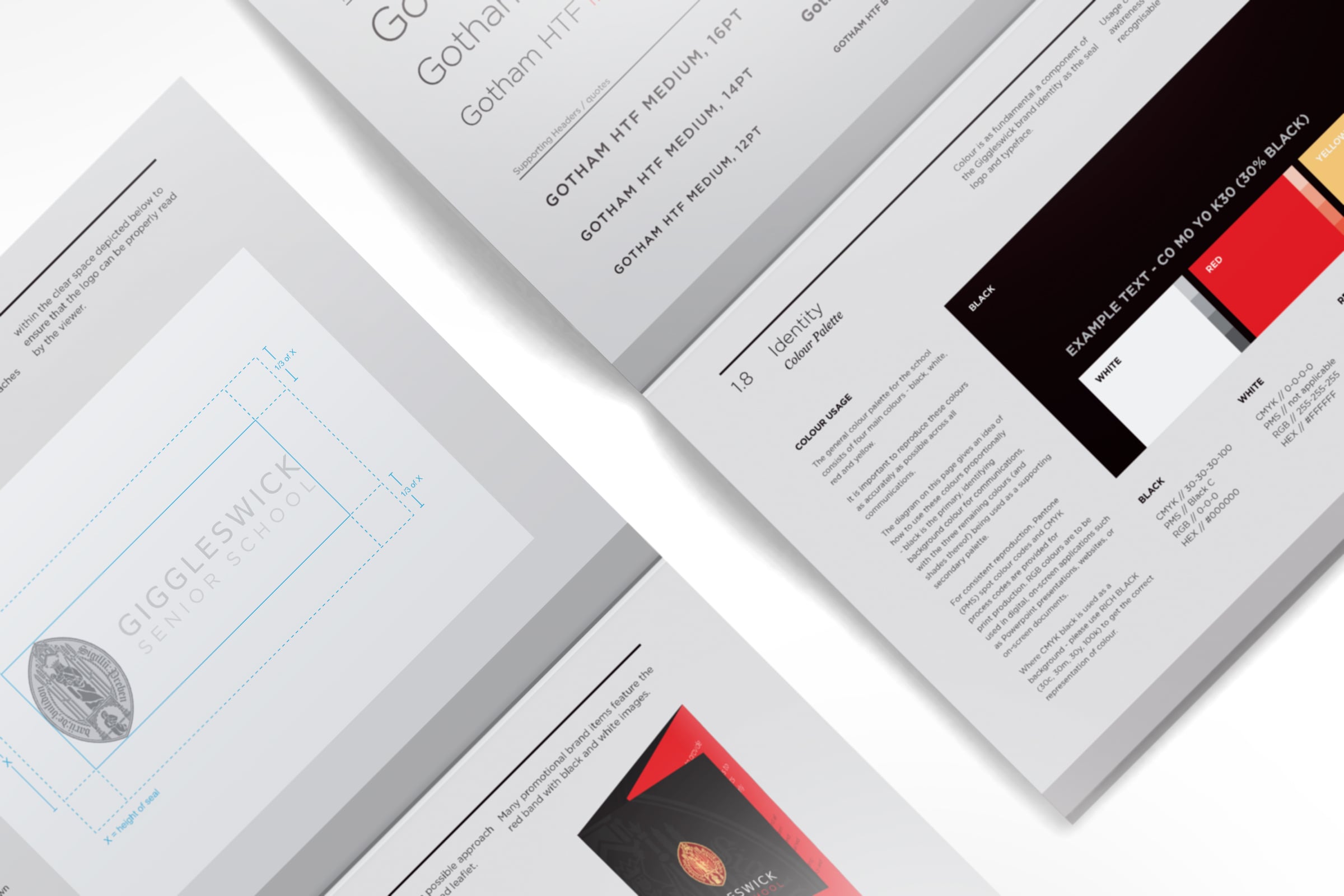 Giggleswick's brand guidelines were very thorough and detailed, catering for all online and offline channels