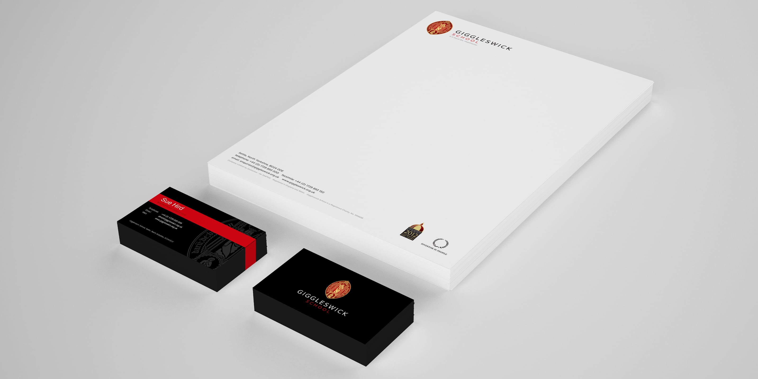 After developing the Giggleswick brand, Absolute designed a range of stationery