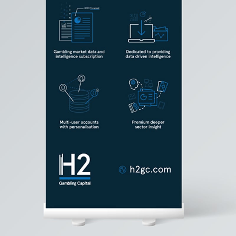 Absolute produced a pop up banner that would be easy to transport around the world