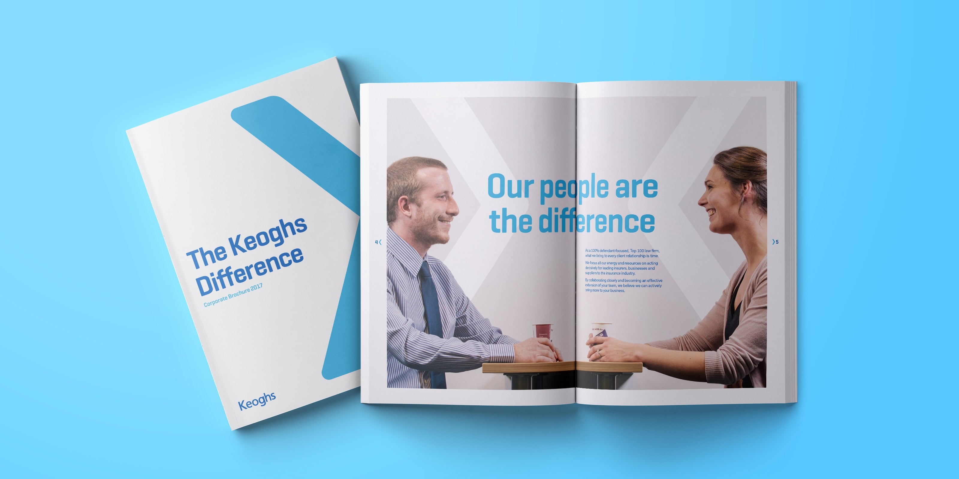 A new corporate brochure was created in the new brand identity