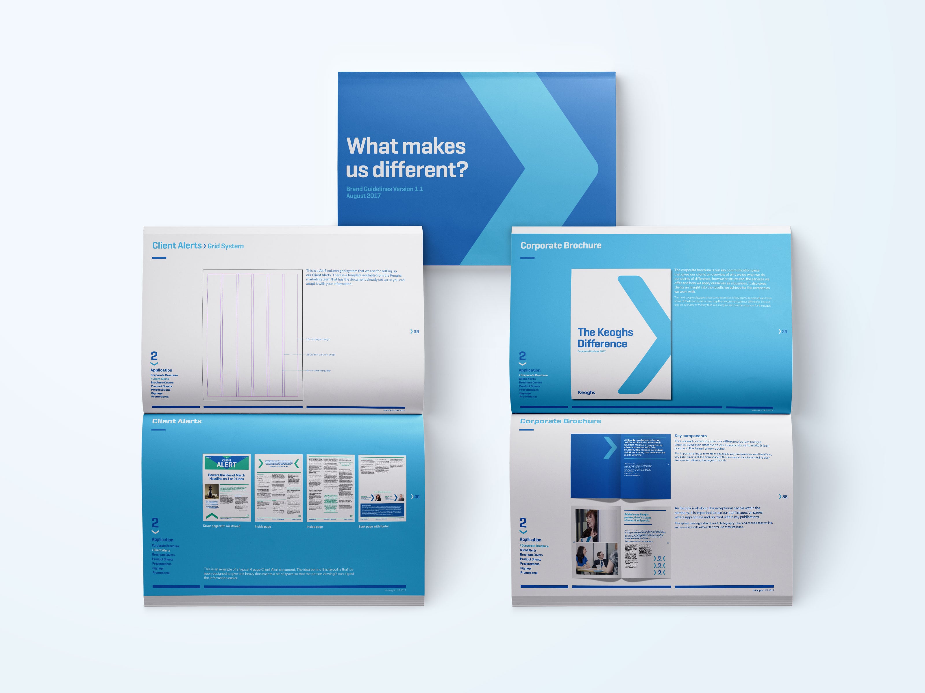 A set of brand guidelines were developed for the new Keoghs brand