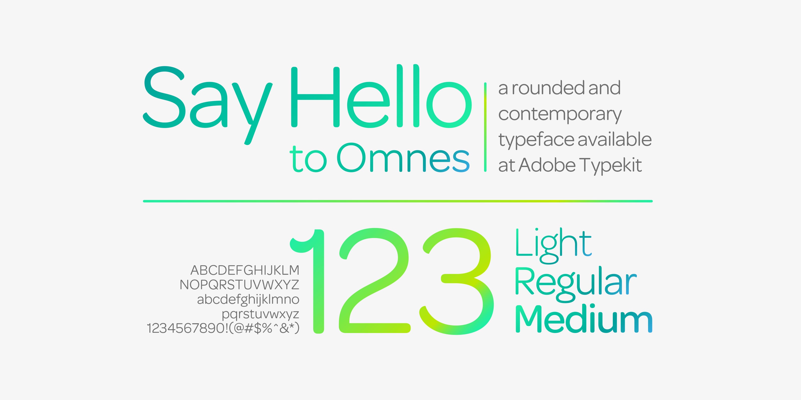The typeface Omnes was chosen to help form the new brand identity
