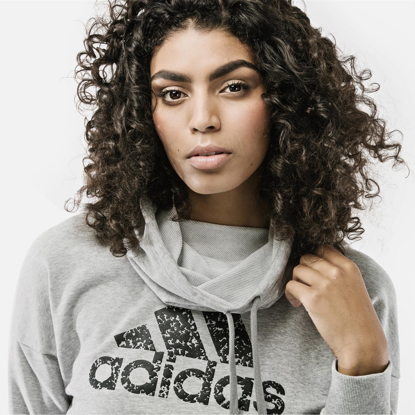 Adidas hoodie from the Chelsea FC Collection modelled by Kadisha