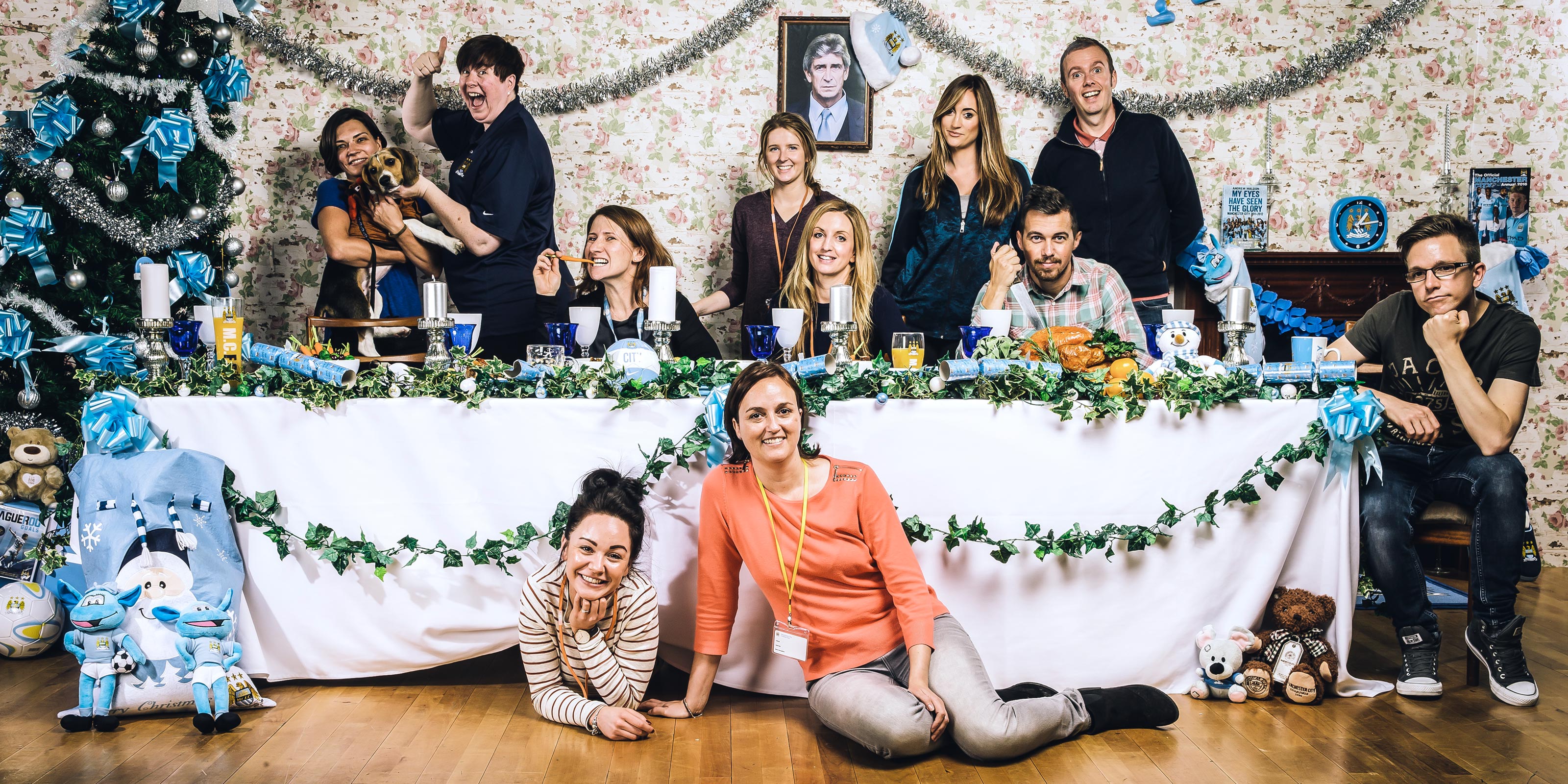 All those involved in the planning and running of the photoshoot decided to join in on the Christmas joy