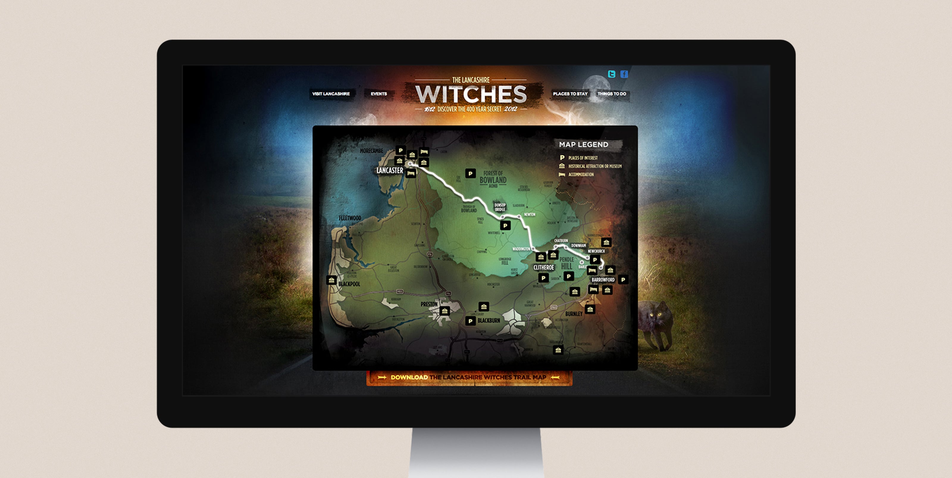 Absolute designed and built a promotional website for marketing lancashire
