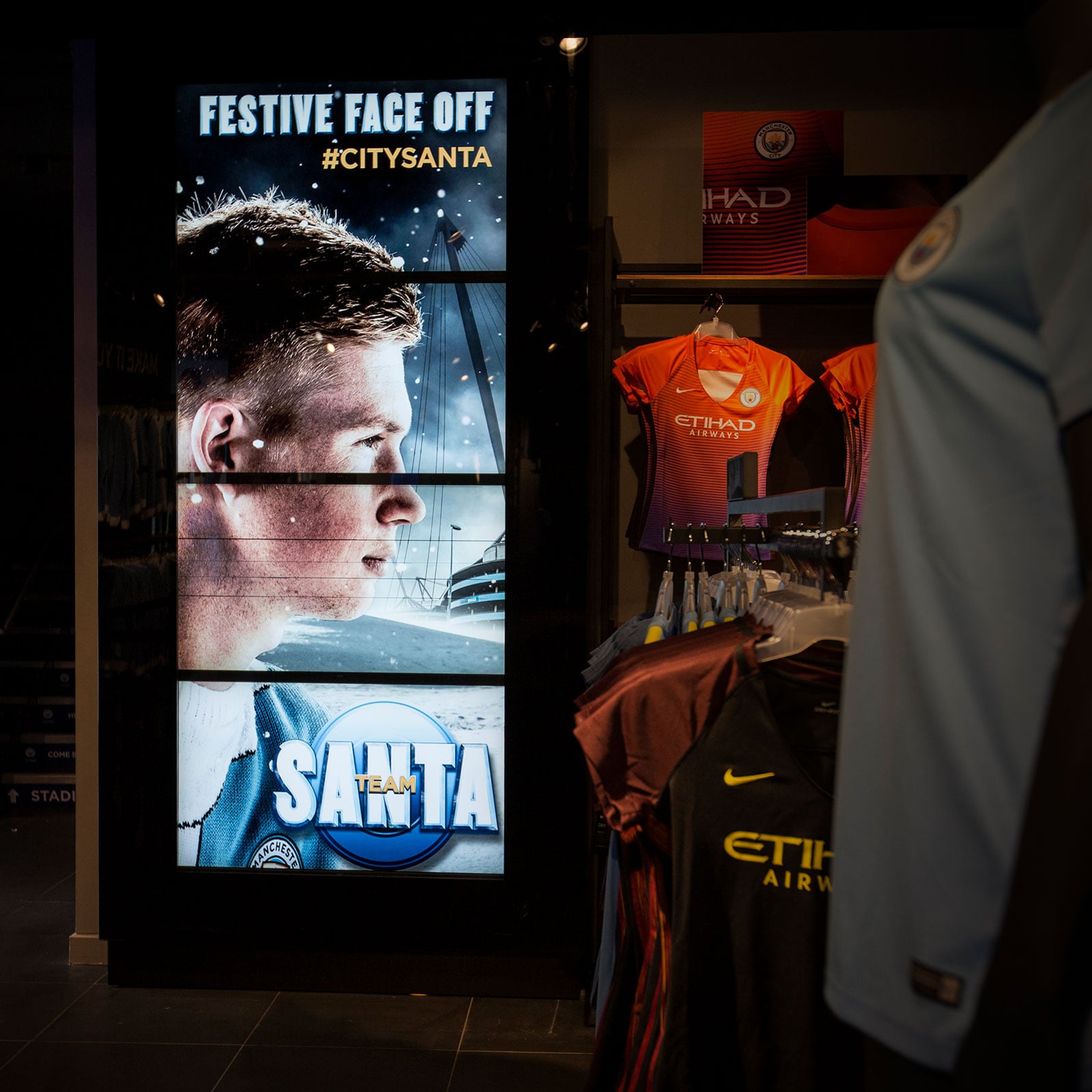 Inside the Manchester City store on Market Street Manchester