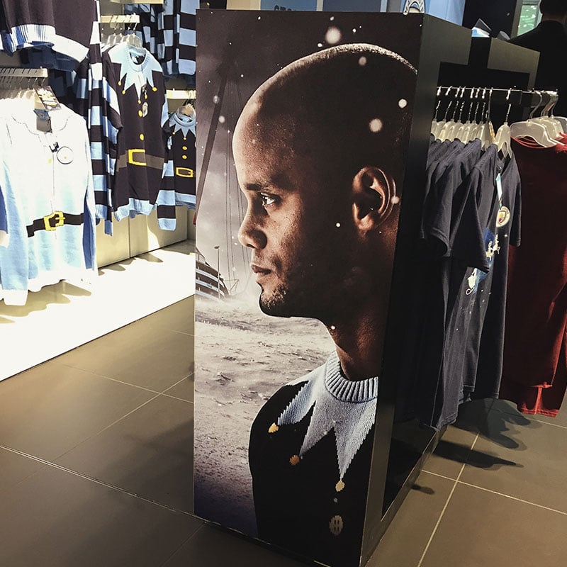 Inside the Manchester City store on Market Street Manchester