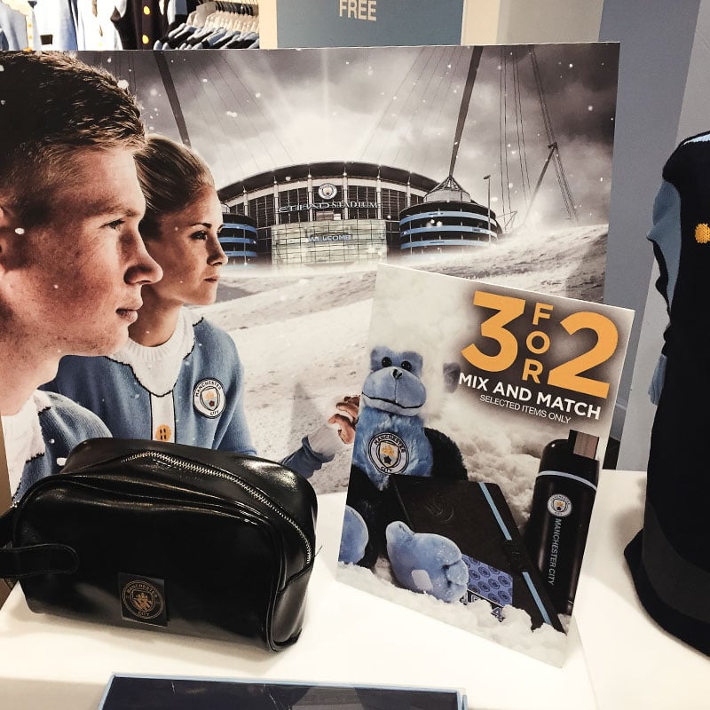 Inside the Manchester City store on Market Street Manchester