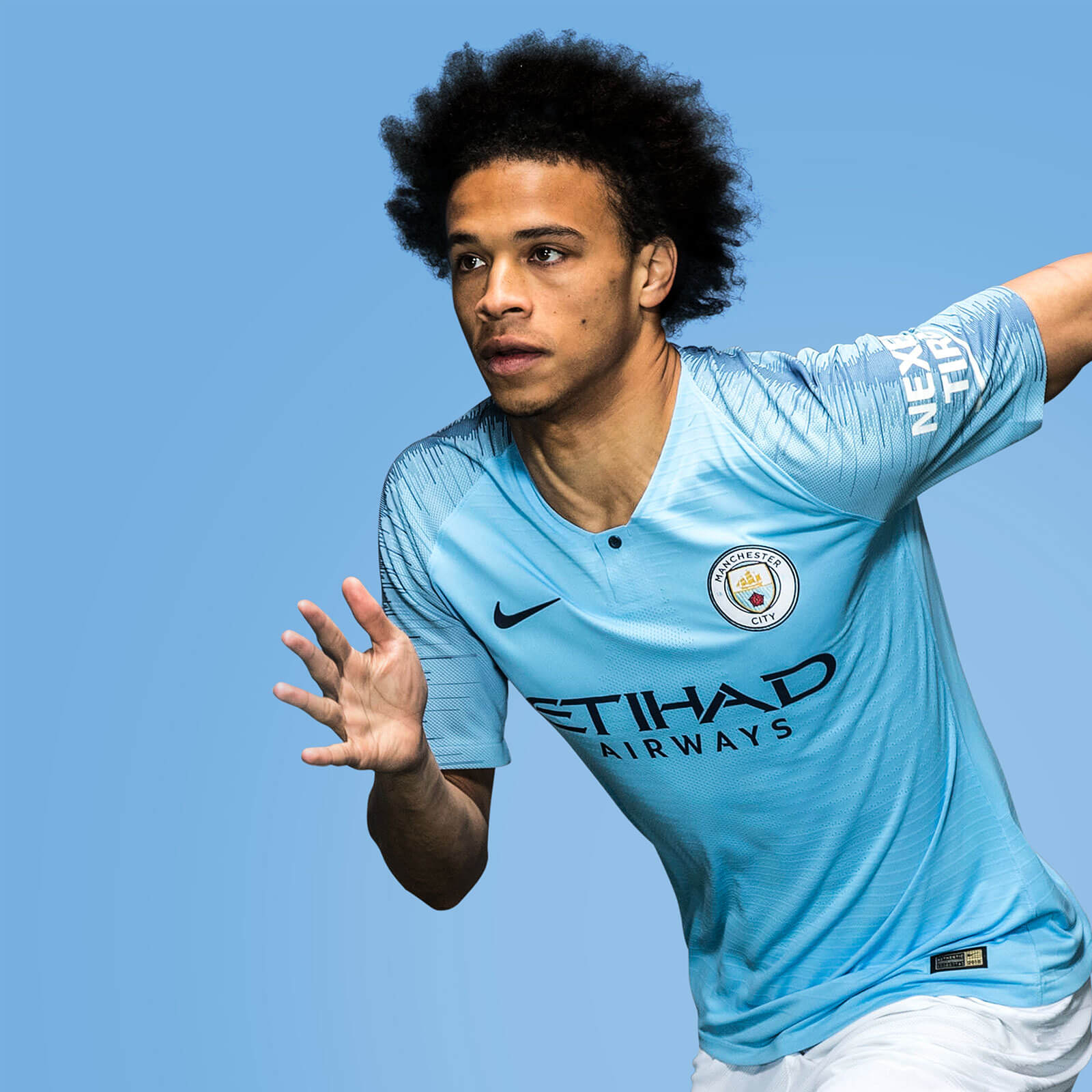 Leroy Sane in football photography for Manchester City's US Summer Tour 2018