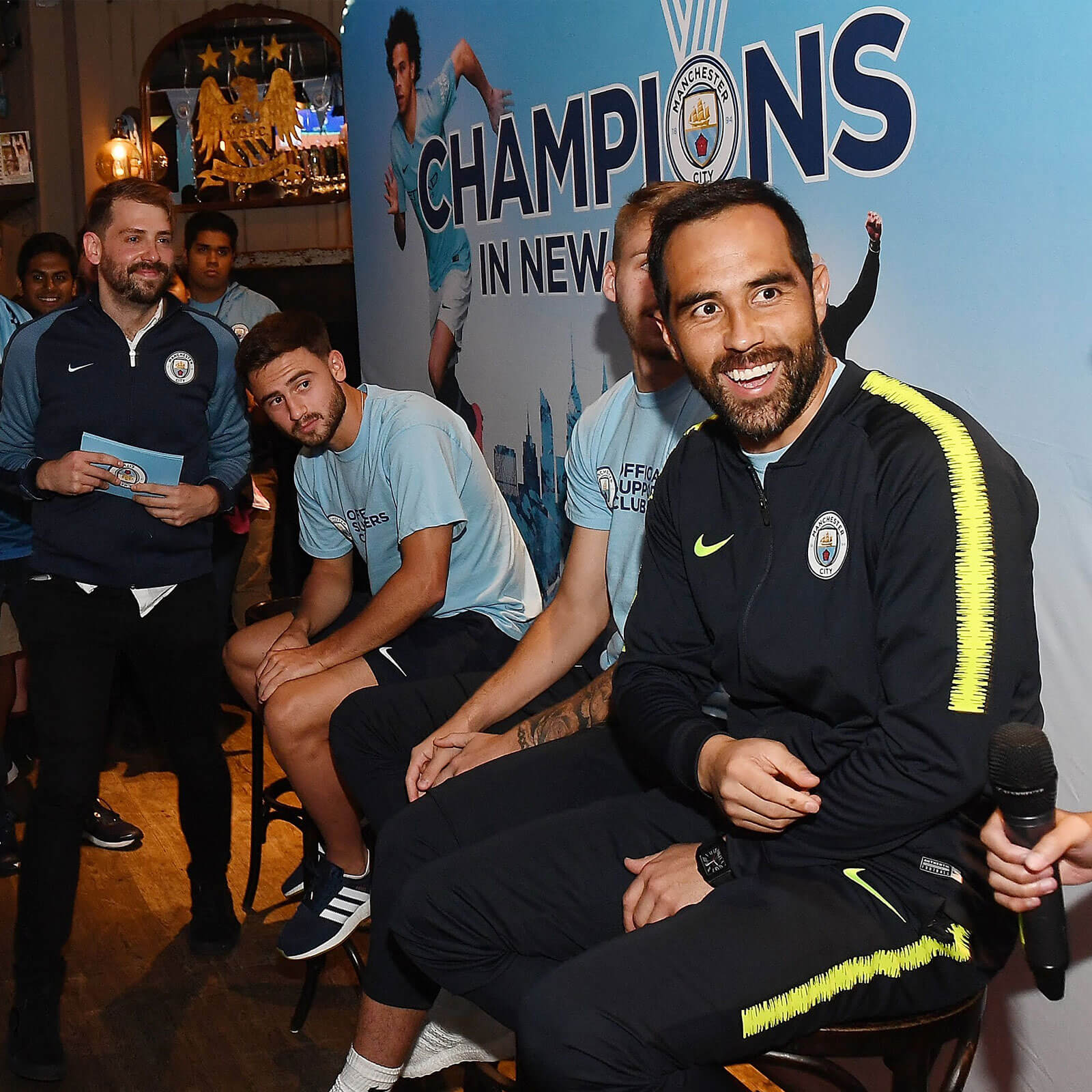 Incidental taken from the cities on tour - staff and players in media session in New York