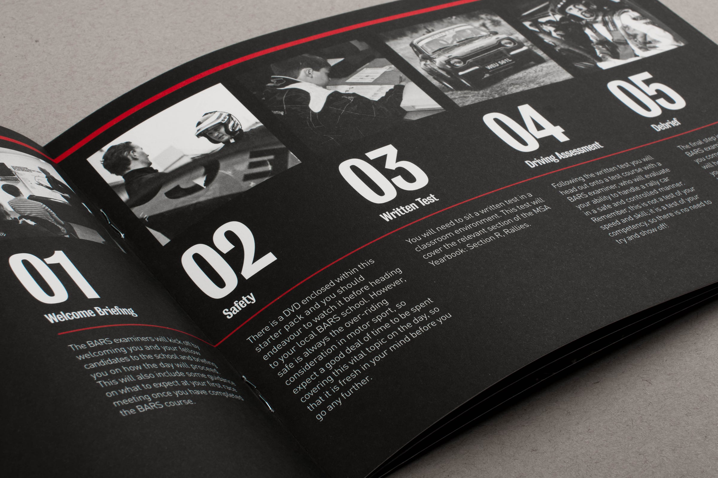 Absolute designed and created a new brochure for the motor sport association