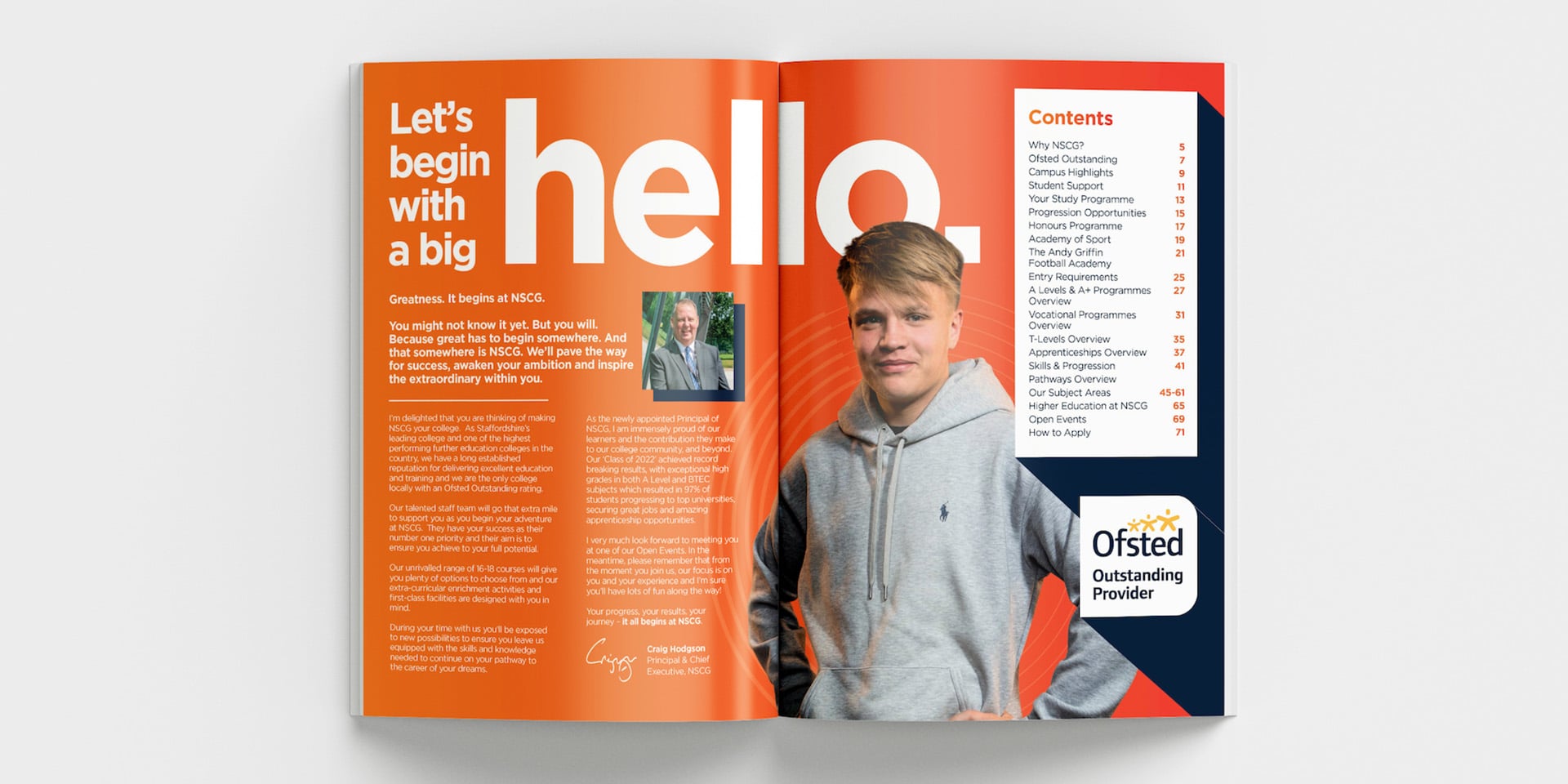 NSCG - It Begins At NSCG - Brochure Mockup
