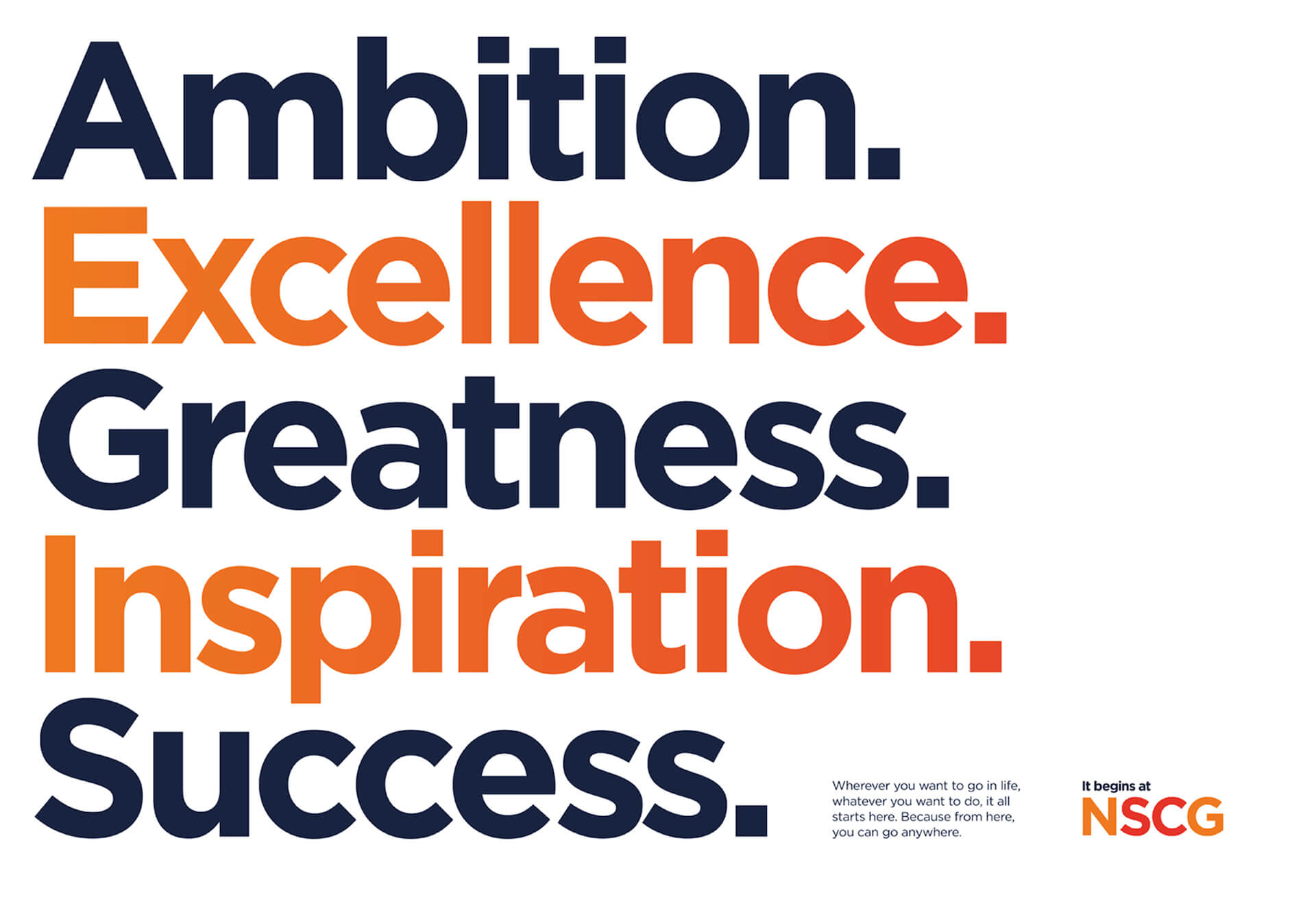 NSCG - It Starts With NSCG Words Spread