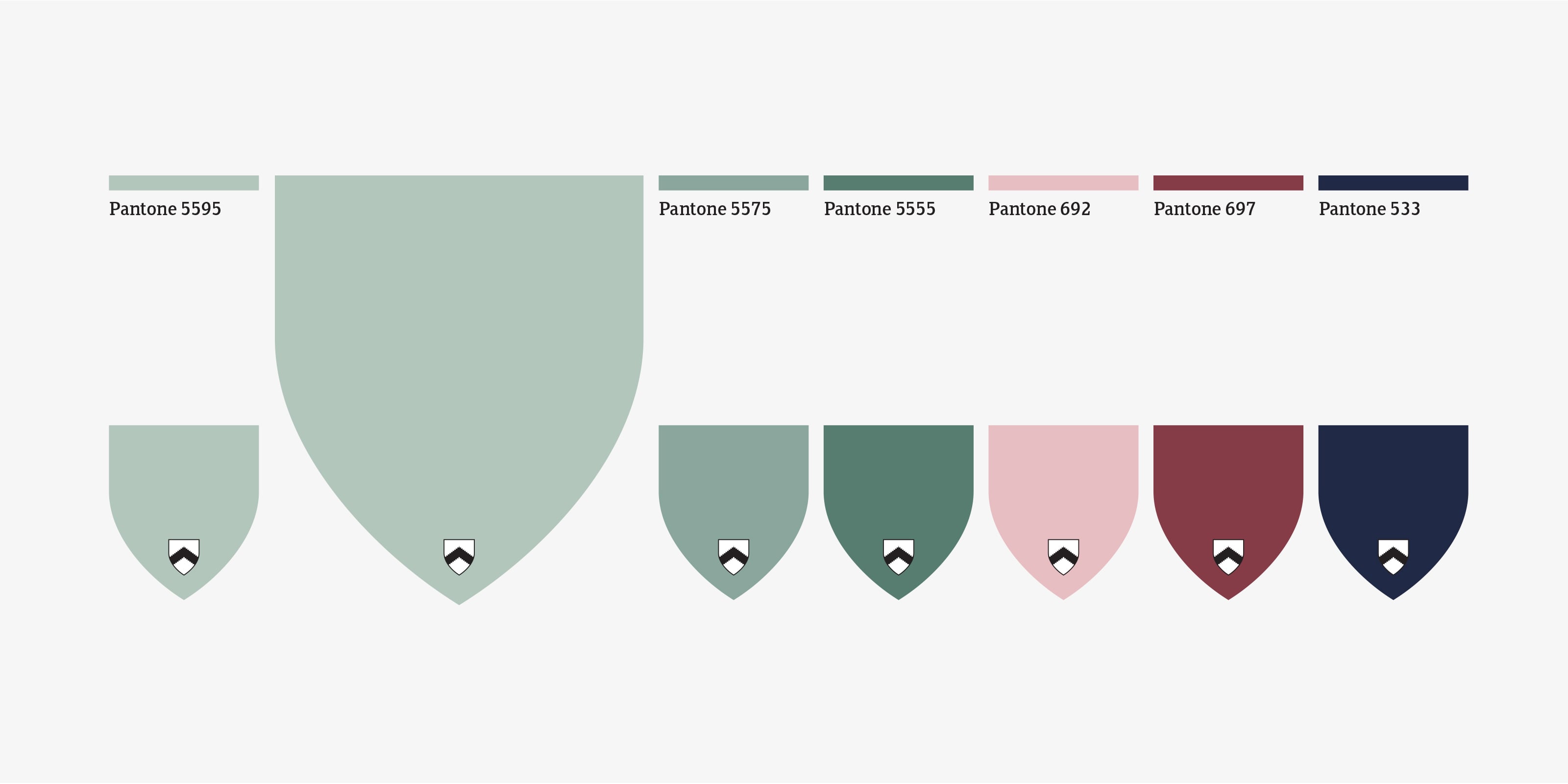 The brand guidelines integrated Oswestry's traditional colour palette
