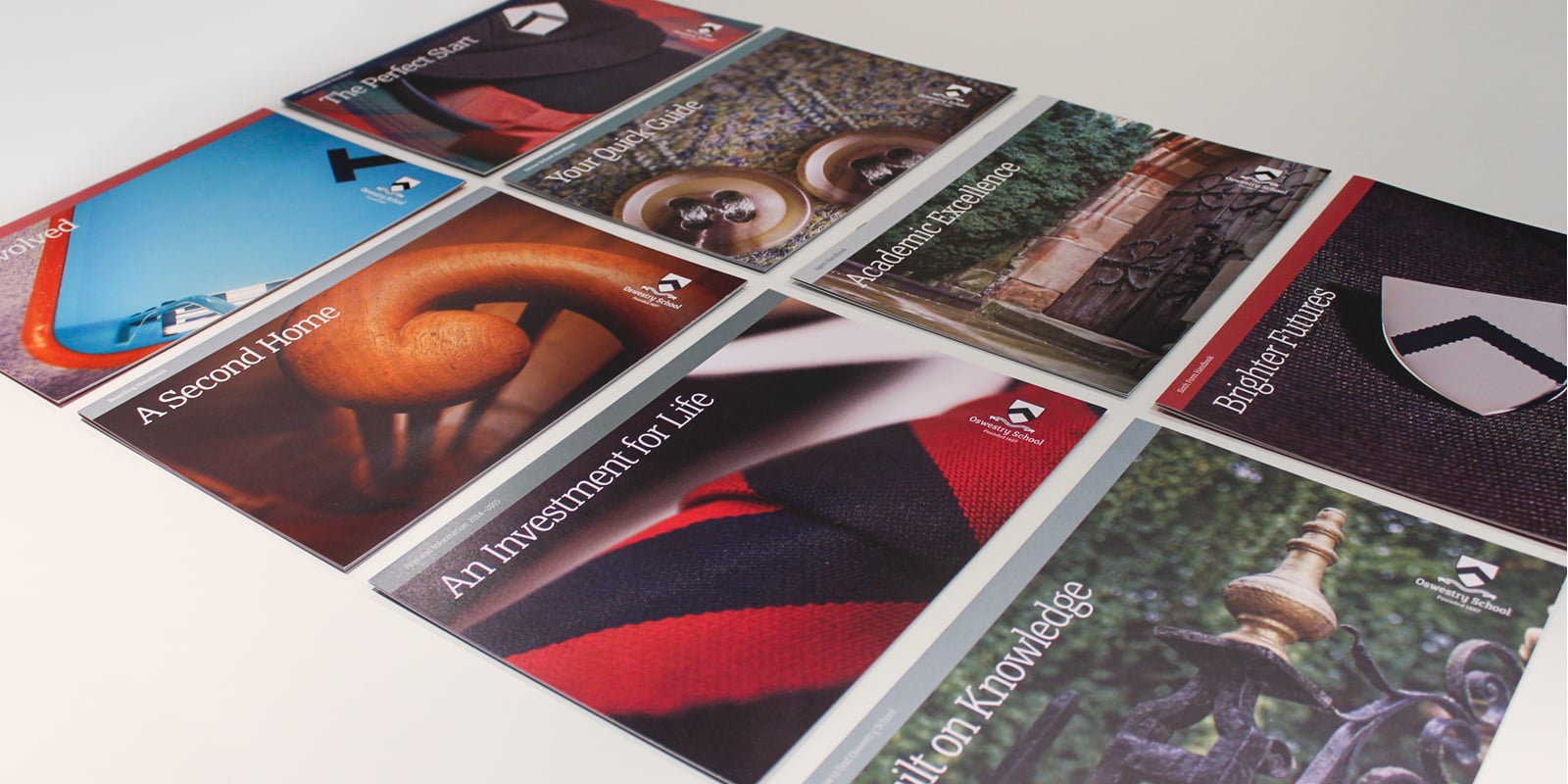 We created individual brochures, each focusing on an area of the school