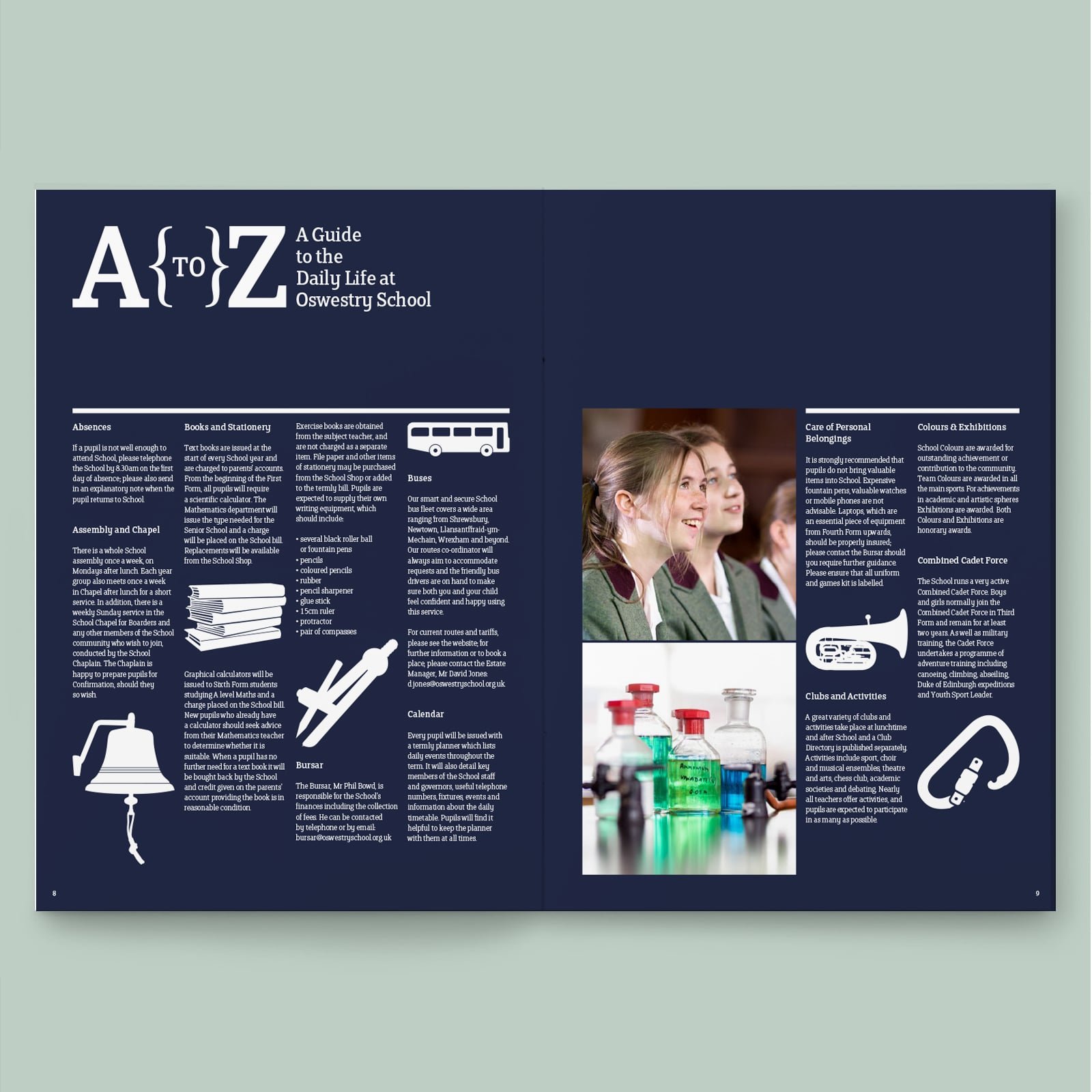 Another example of a unique spread from the brochures