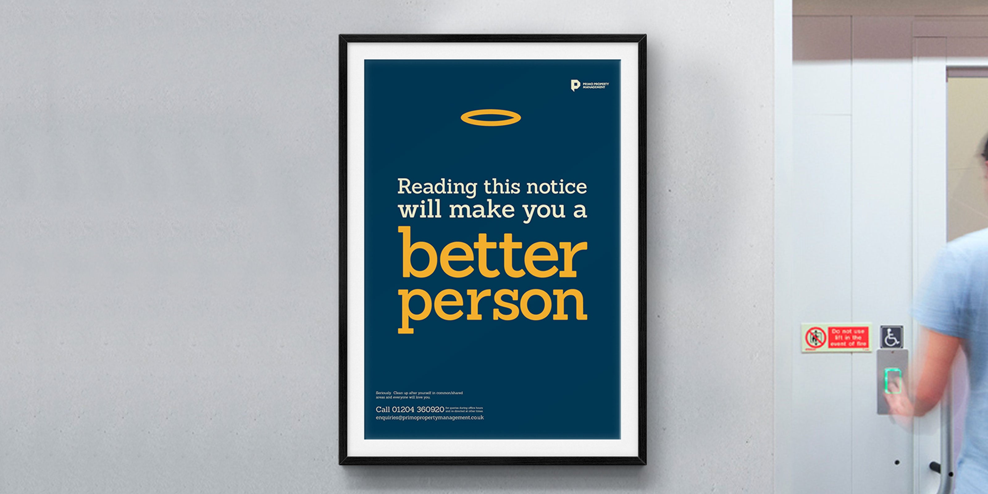 Absolute copywriting and typographic poster design