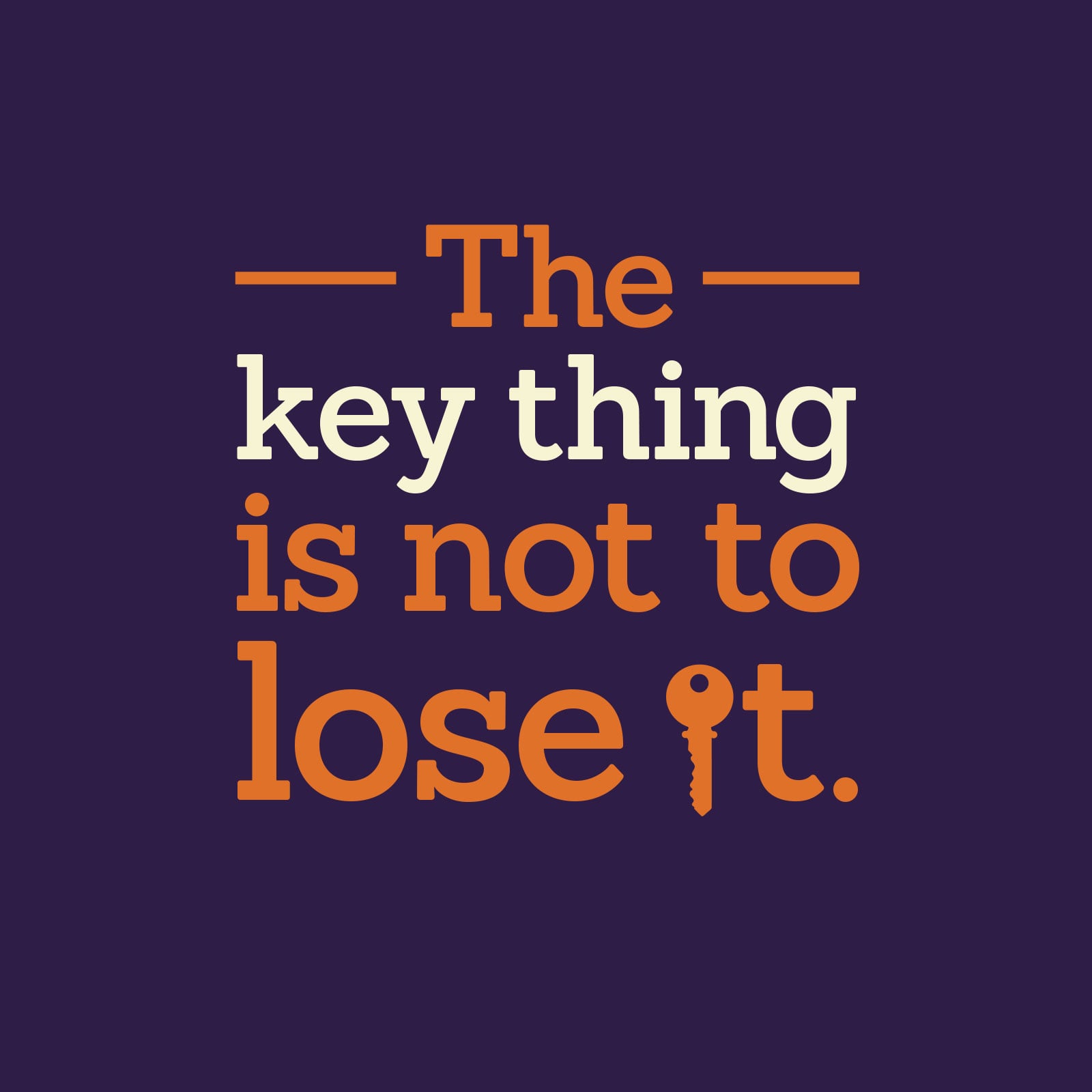 Absolute key message poster design