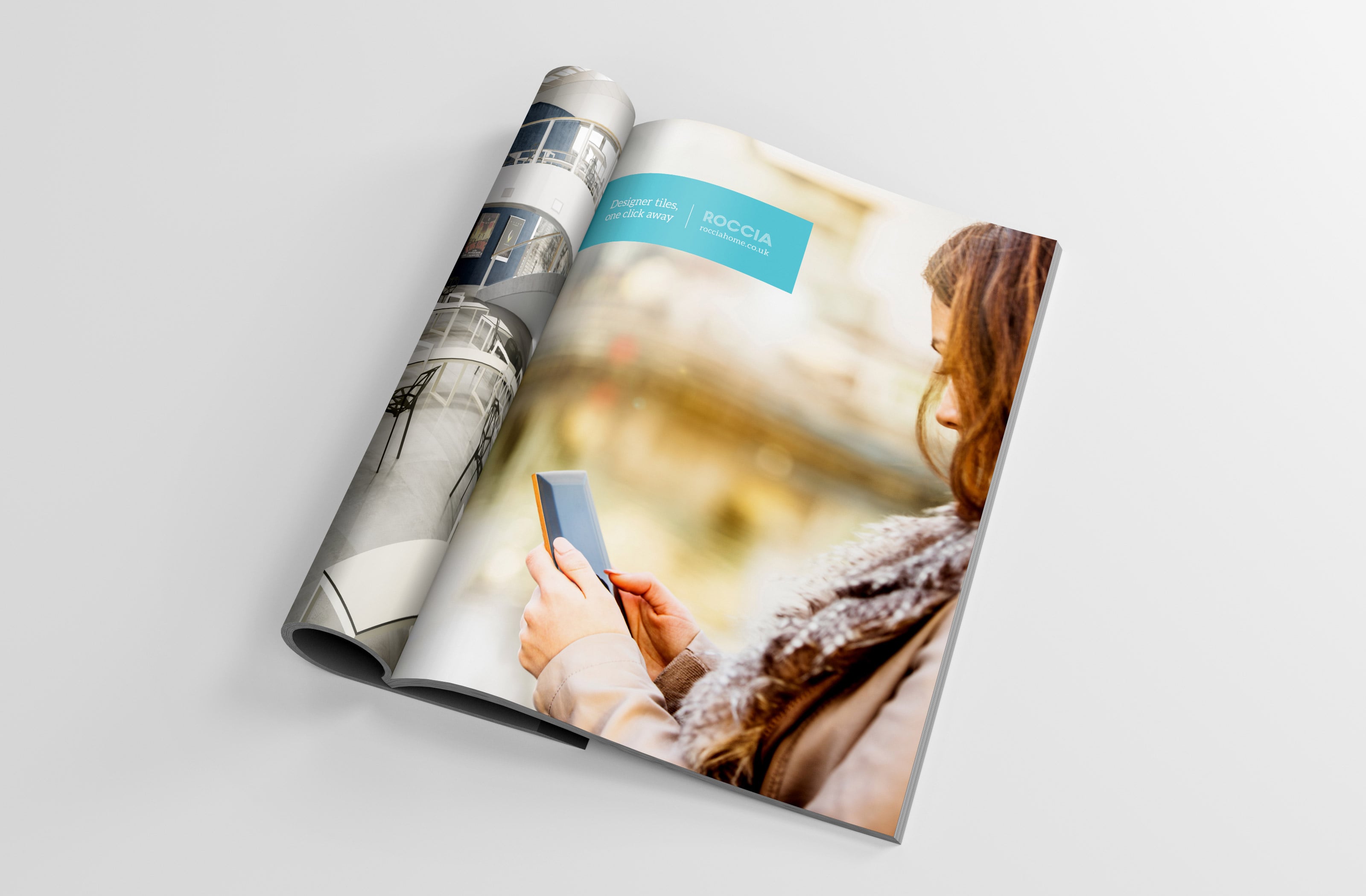 Absolute created a press ad campaign for the launch of the new Roccia website