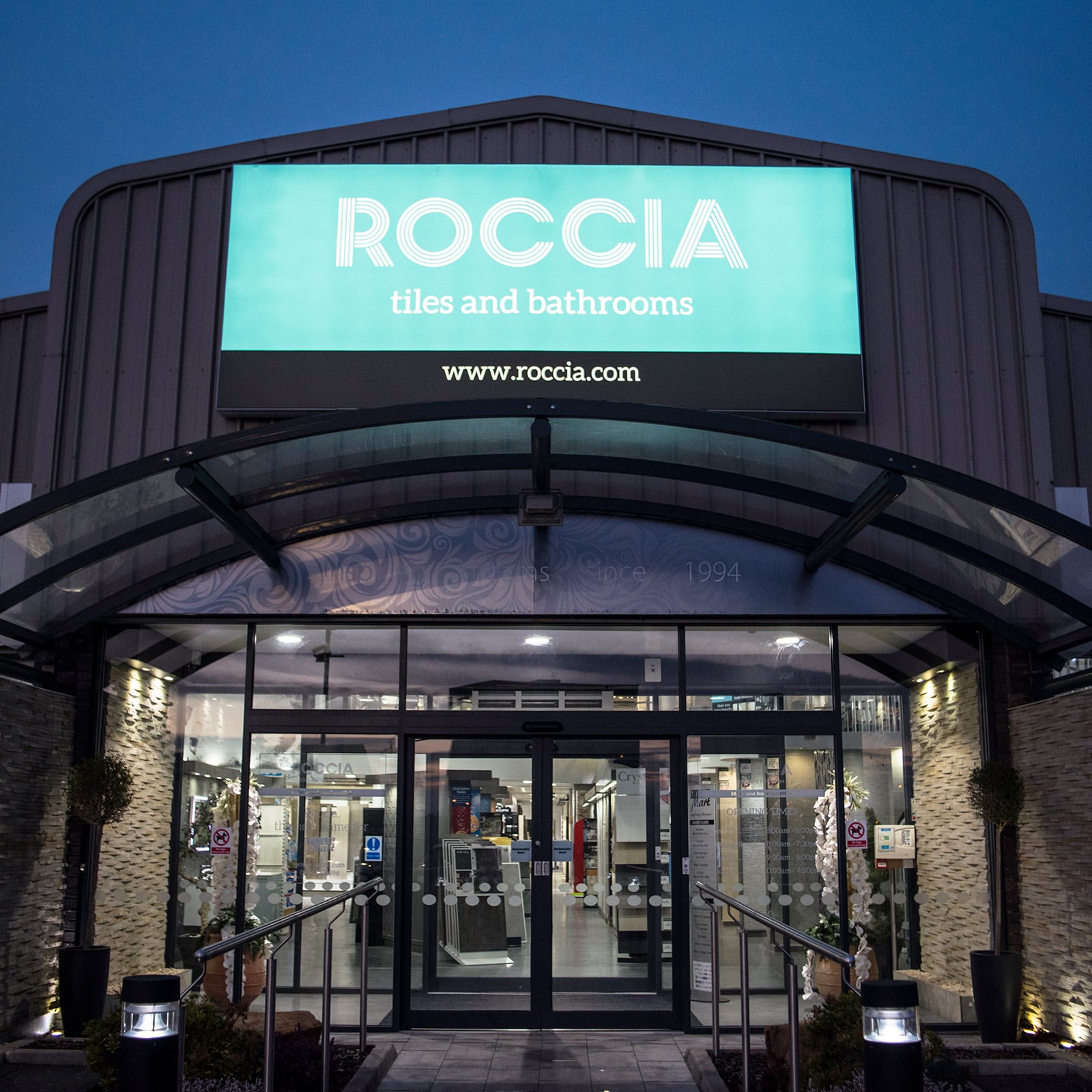Store front graphics for Preston store