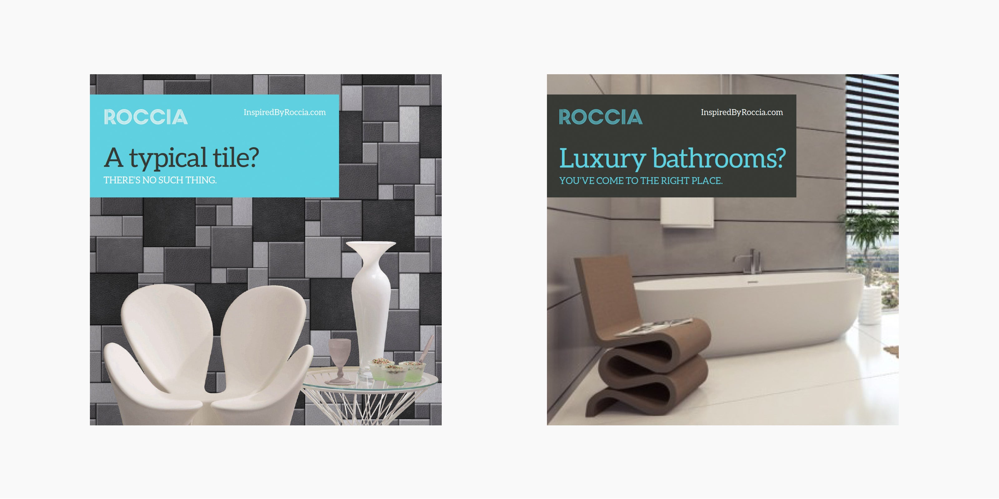 The new name Roccia and brand style were applied across a number of other brand elements