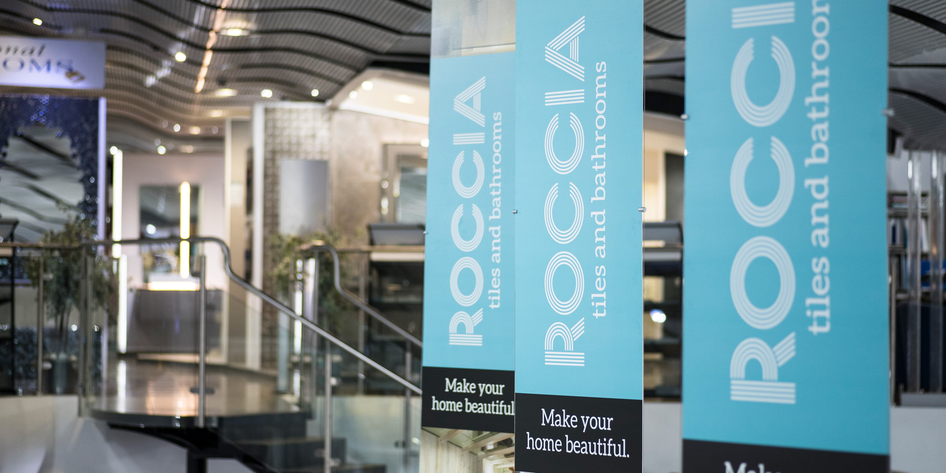 In store graphics in the new branding