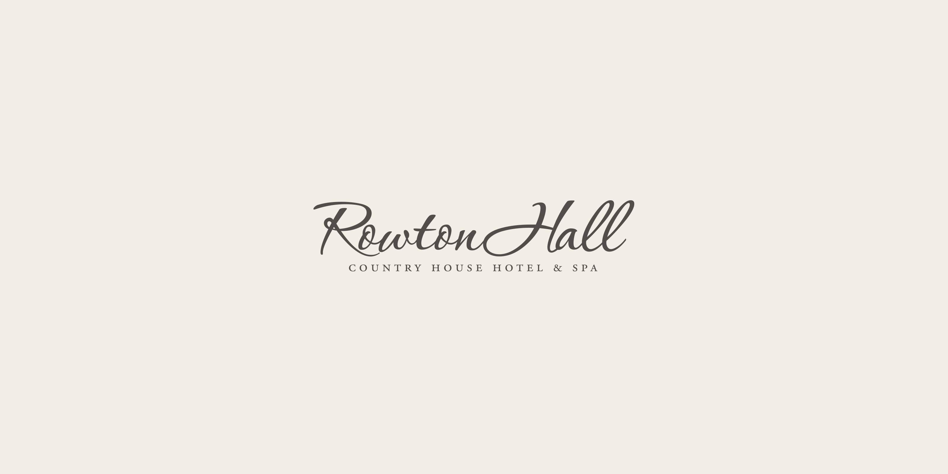 Absolute conducted market research before creating a new brand identity for Rowton Hall
