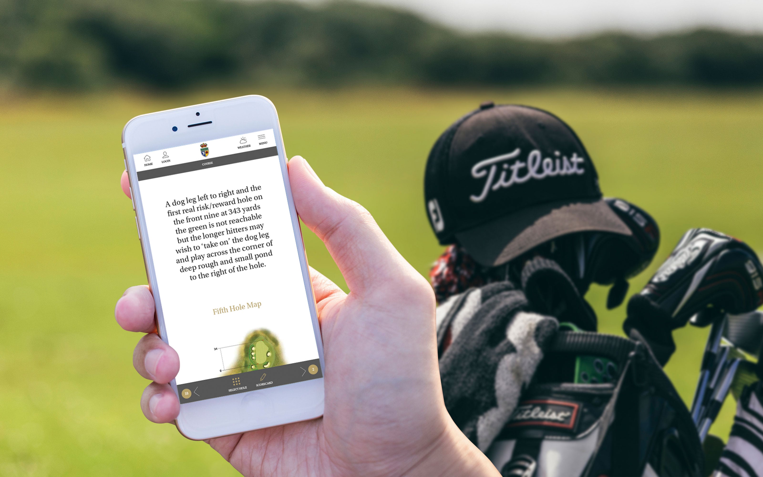 Mobile friendly course score card for Royal Birkdale Golf Club