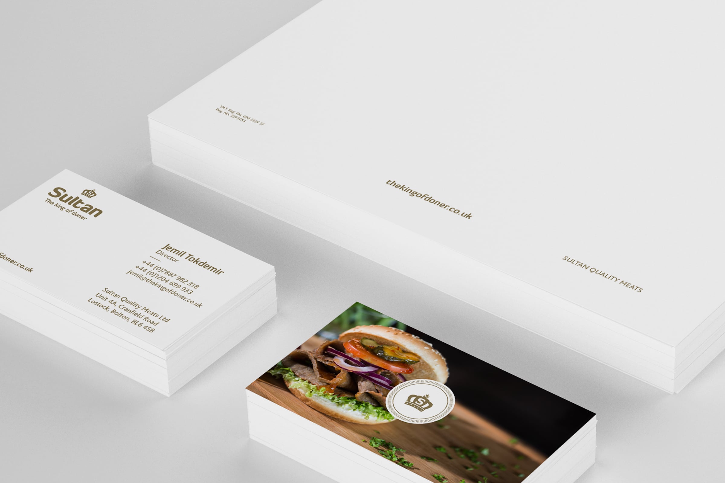 A range of stationery to go with the new branding