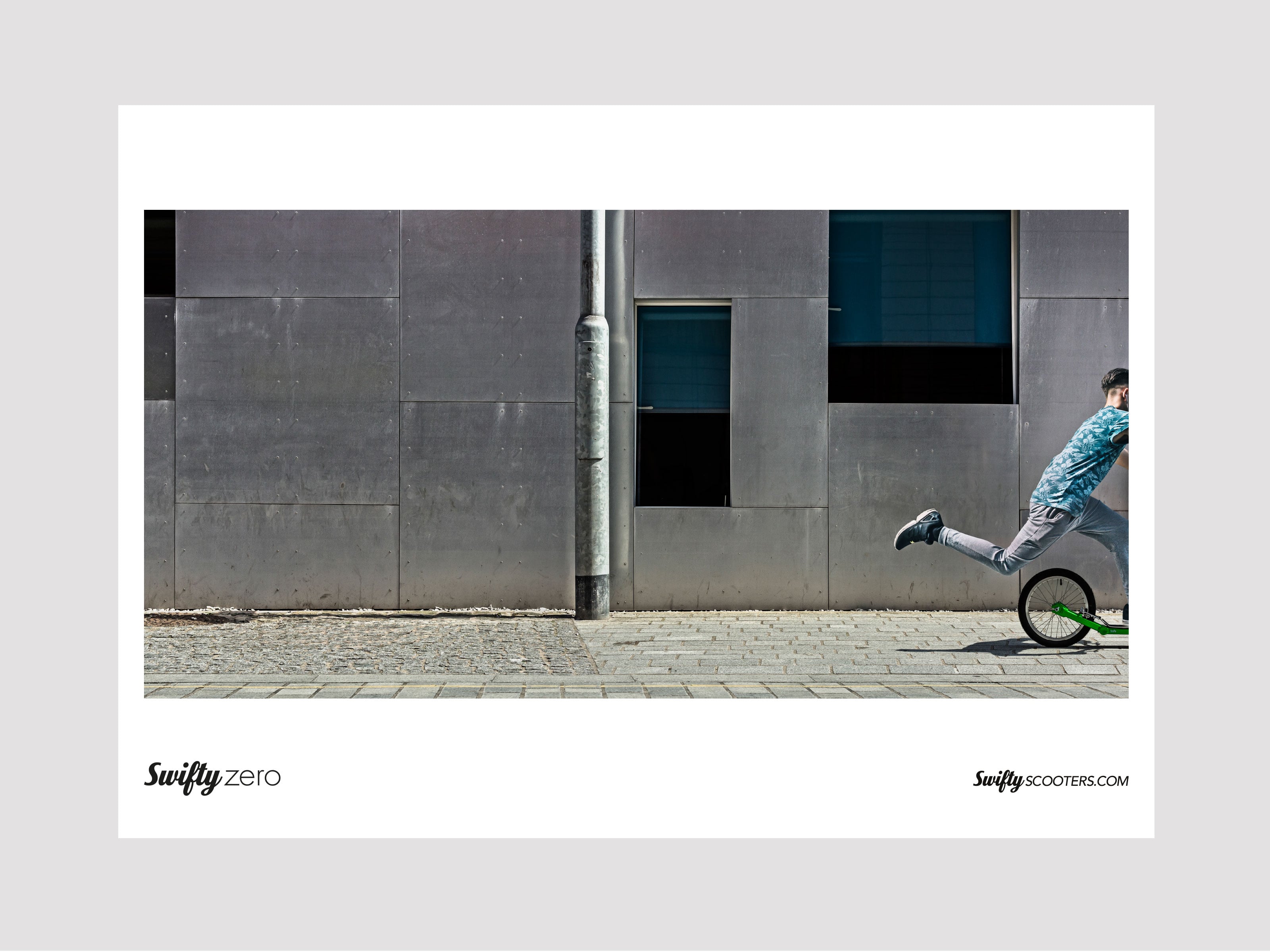 Swifty Zero poster - The posters we created for Swifty Scooters picked up Gold at the Fresh Awards 2015