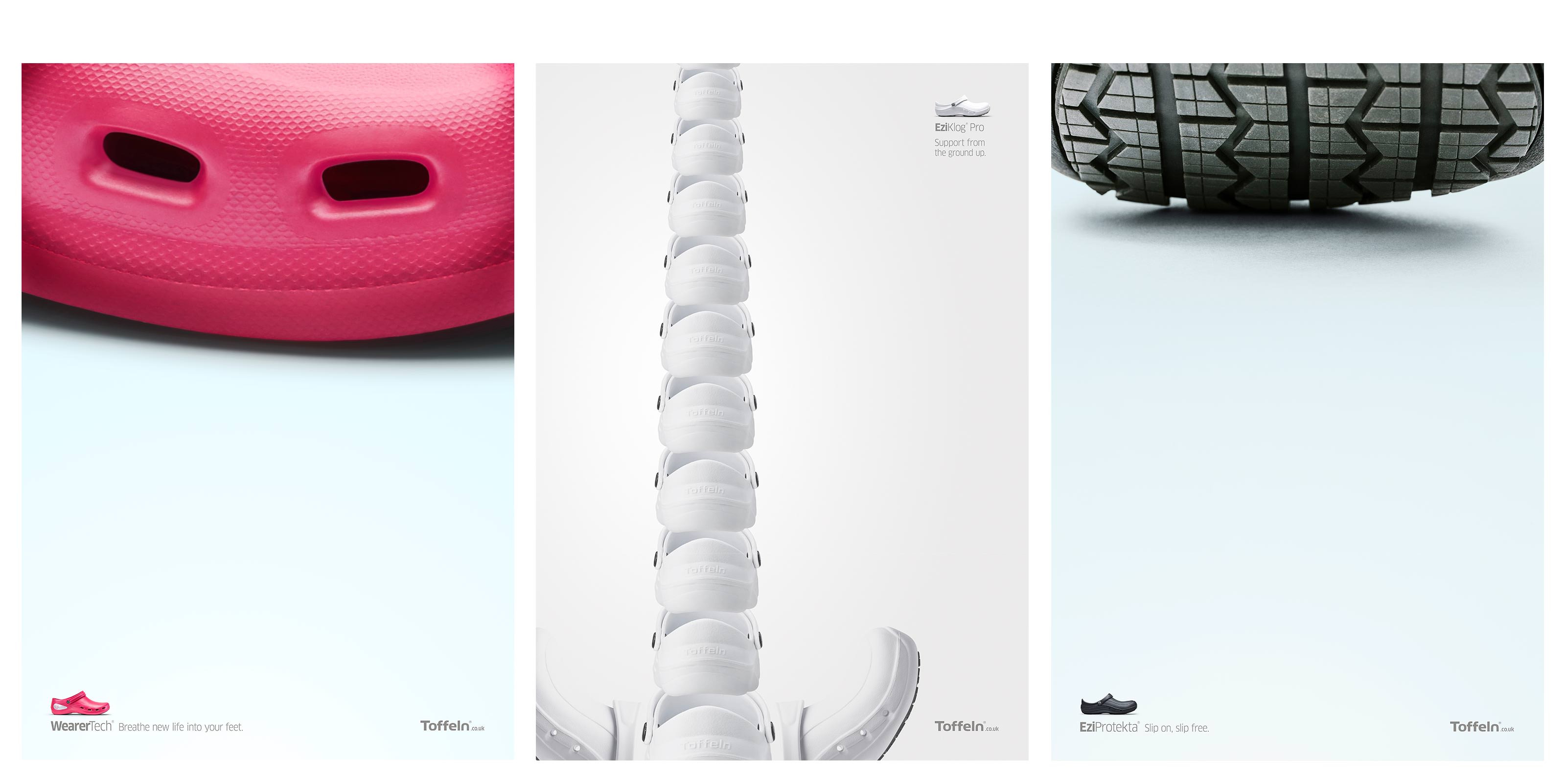 Absolute created these impactful posters to promote the features and benefits of the footwear 