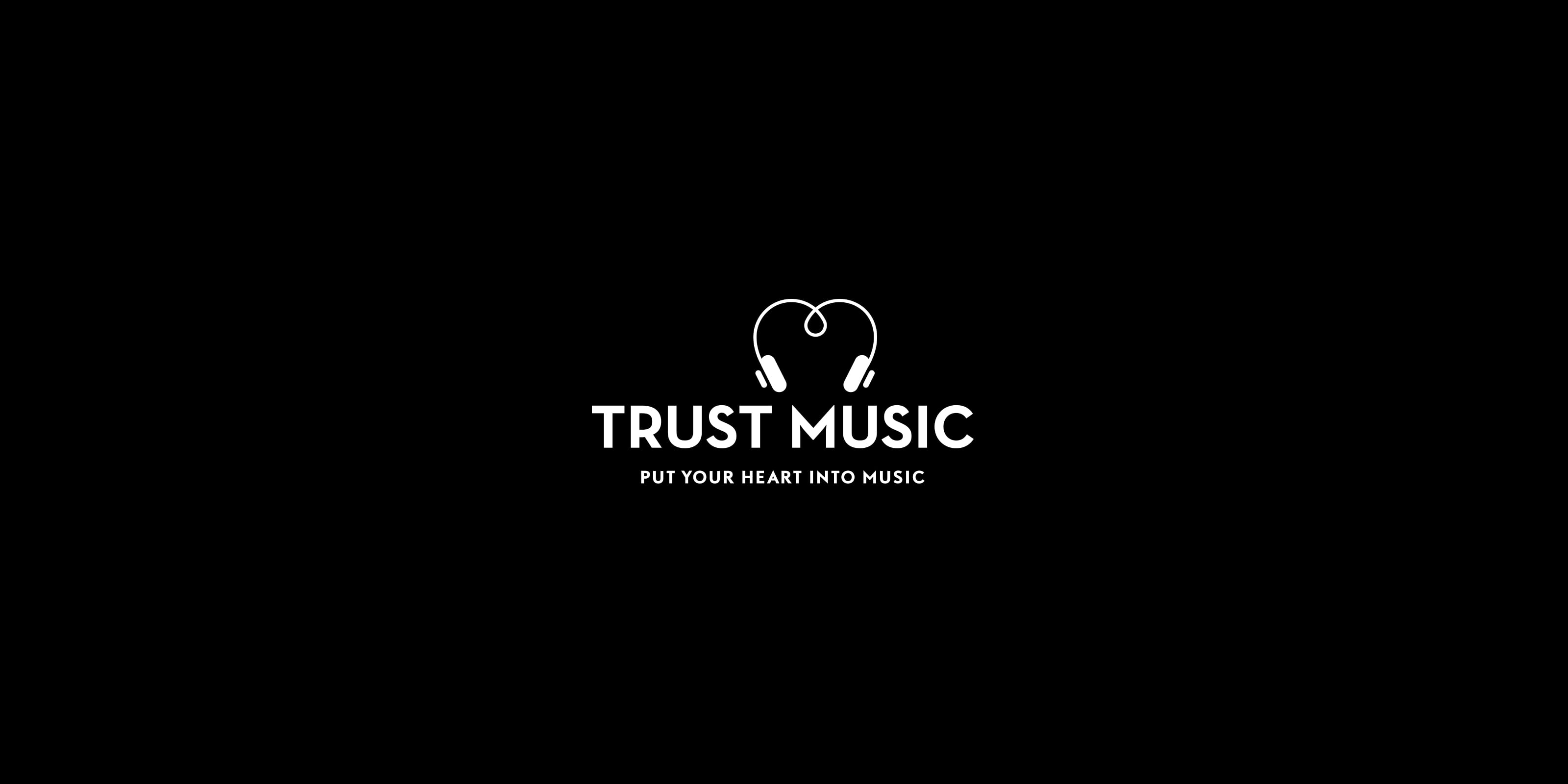 Absolute were tasked with Brand Development and created a brand identity and brand mark for Trust Music