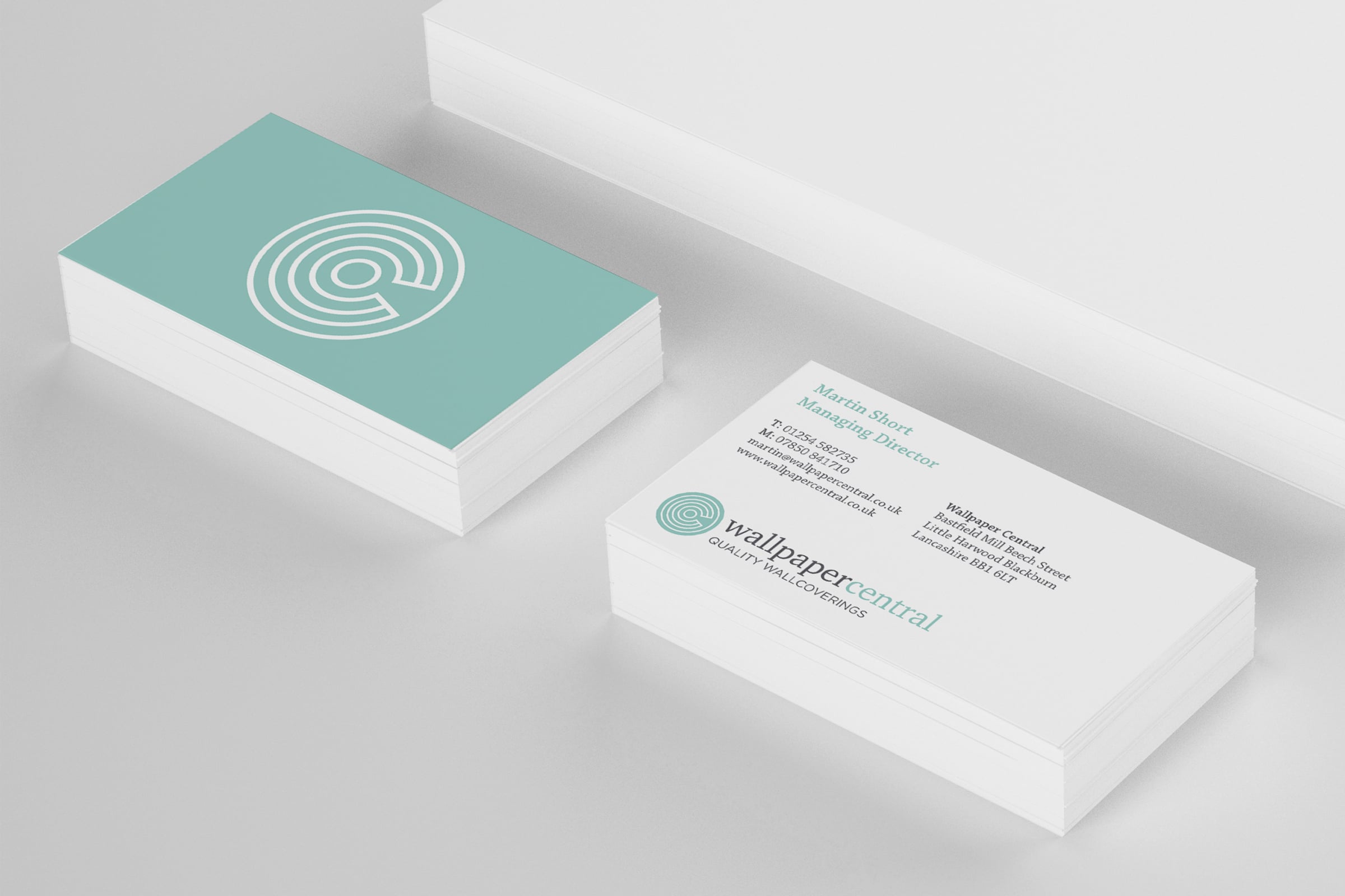 A set of stationery including business cards were designed as part of the new branding