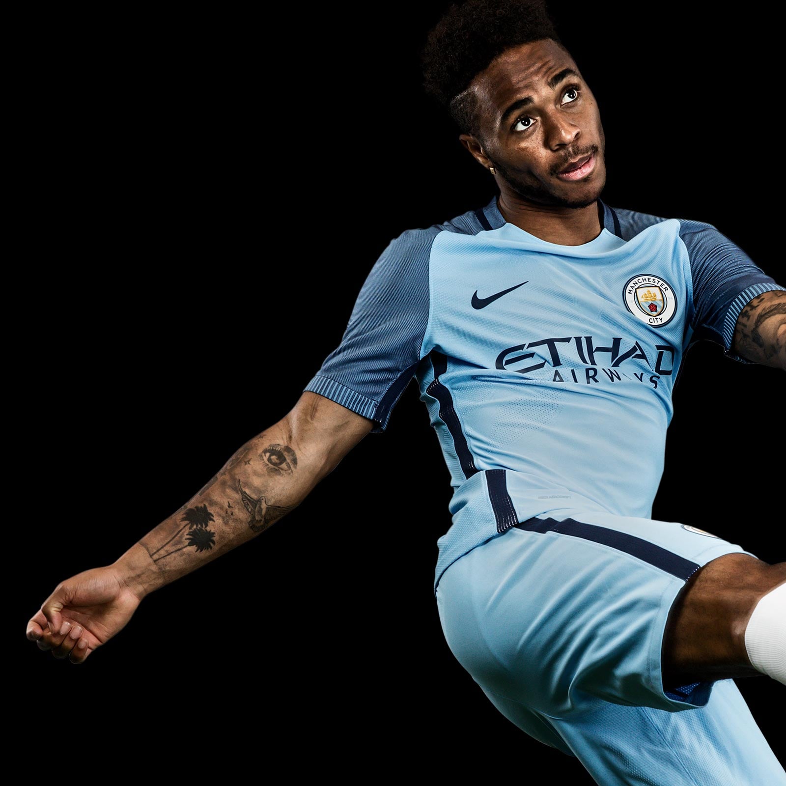 Manchester City Kit Launch Photoshoot Raheem Stirling