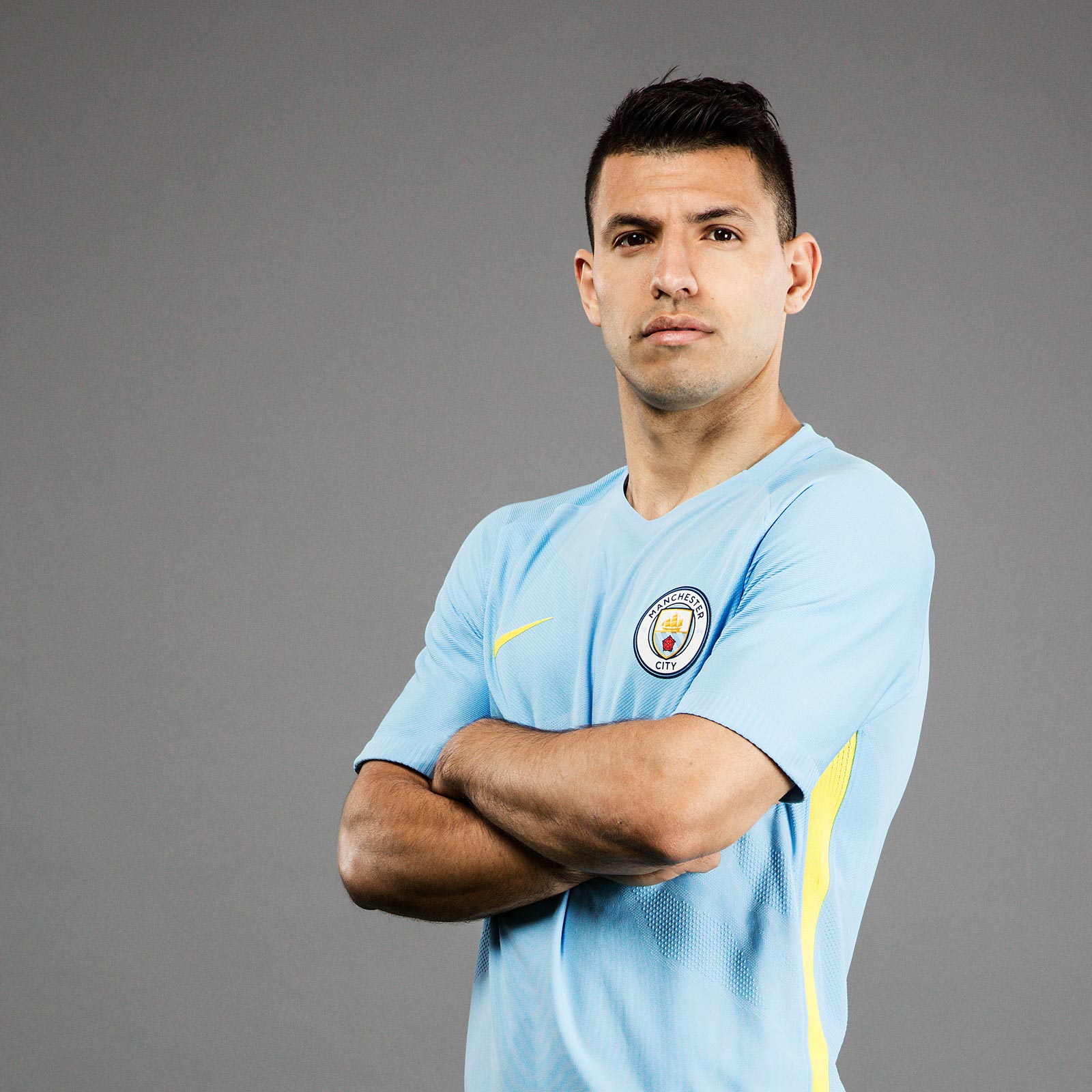 Manchester City Photoshoot ManCity Sergio Aguero training kit