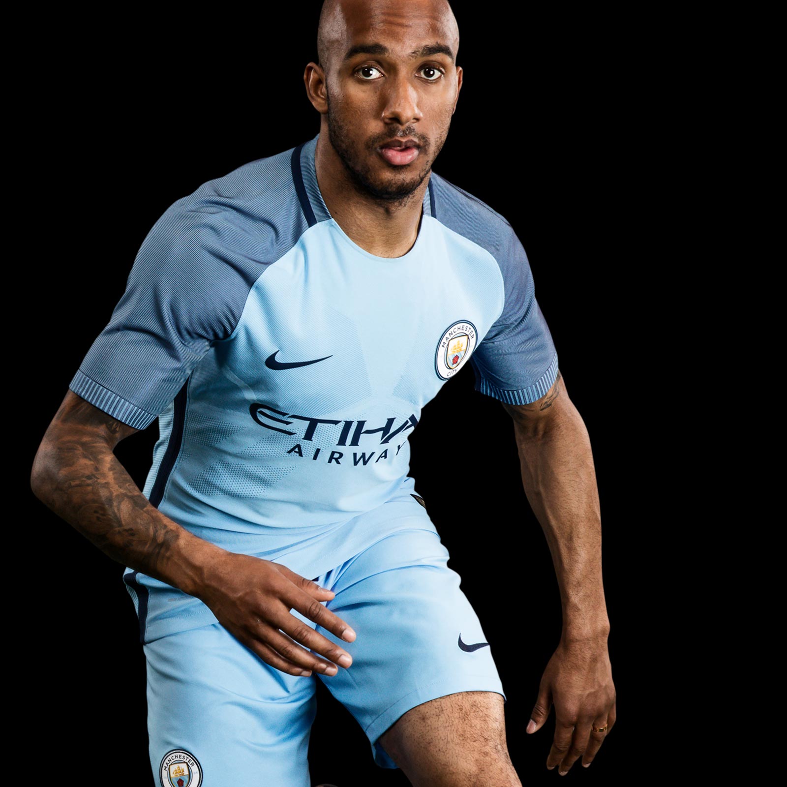 Manchester City Kit Launch Photoshoot Fabian Delph