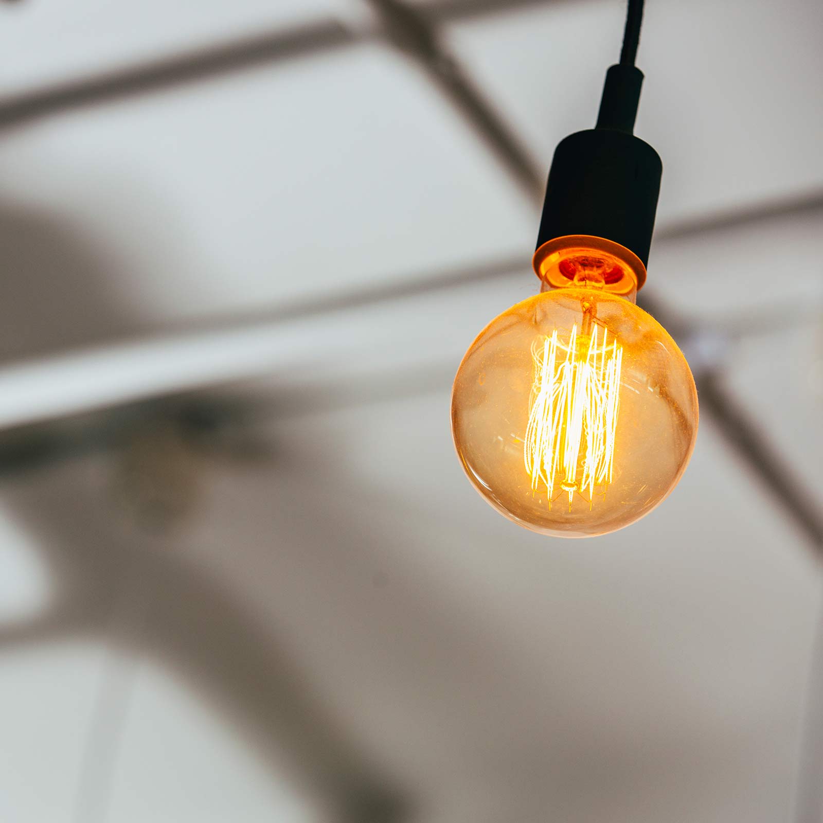Lightbulb close up
