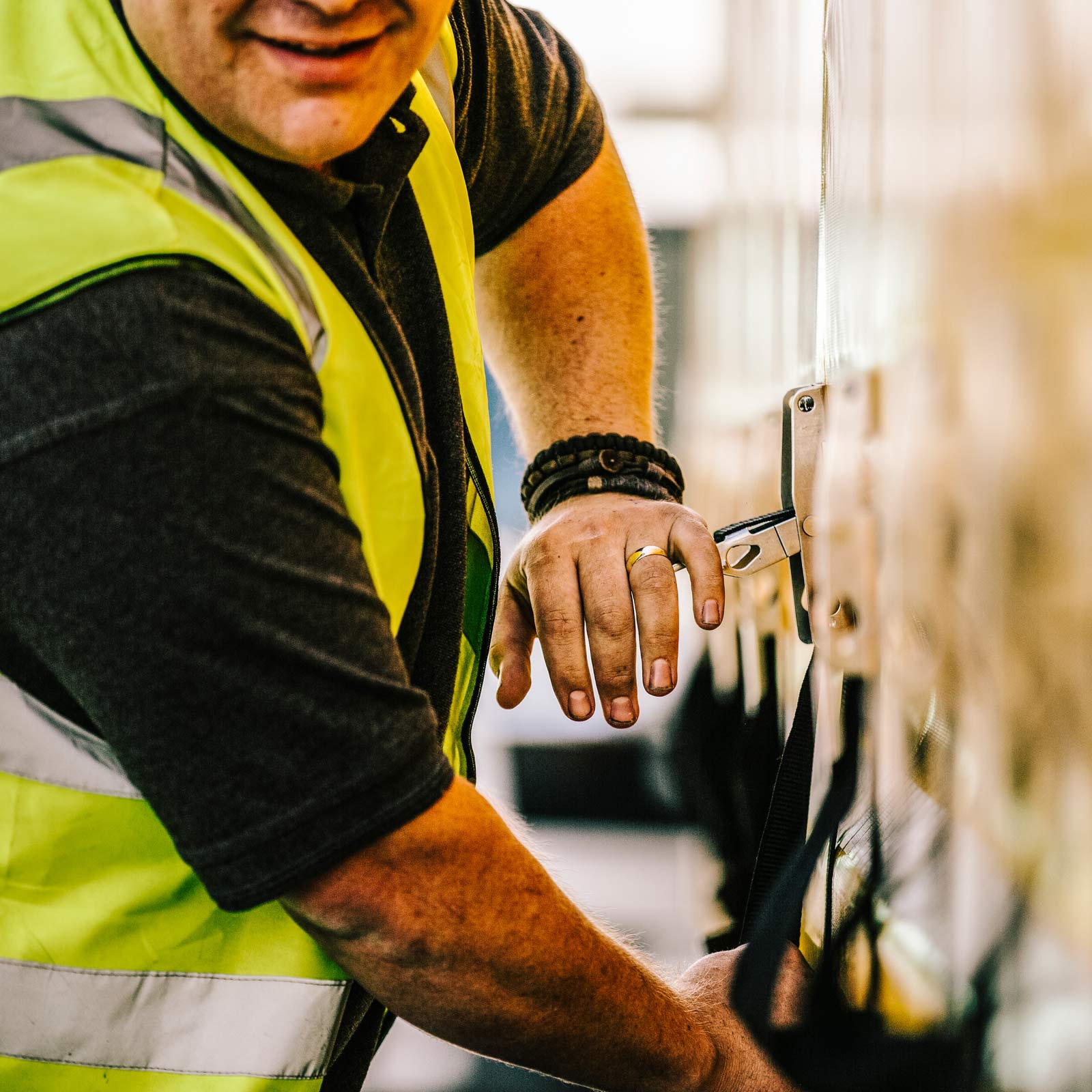 Wessex employee in the warehouse